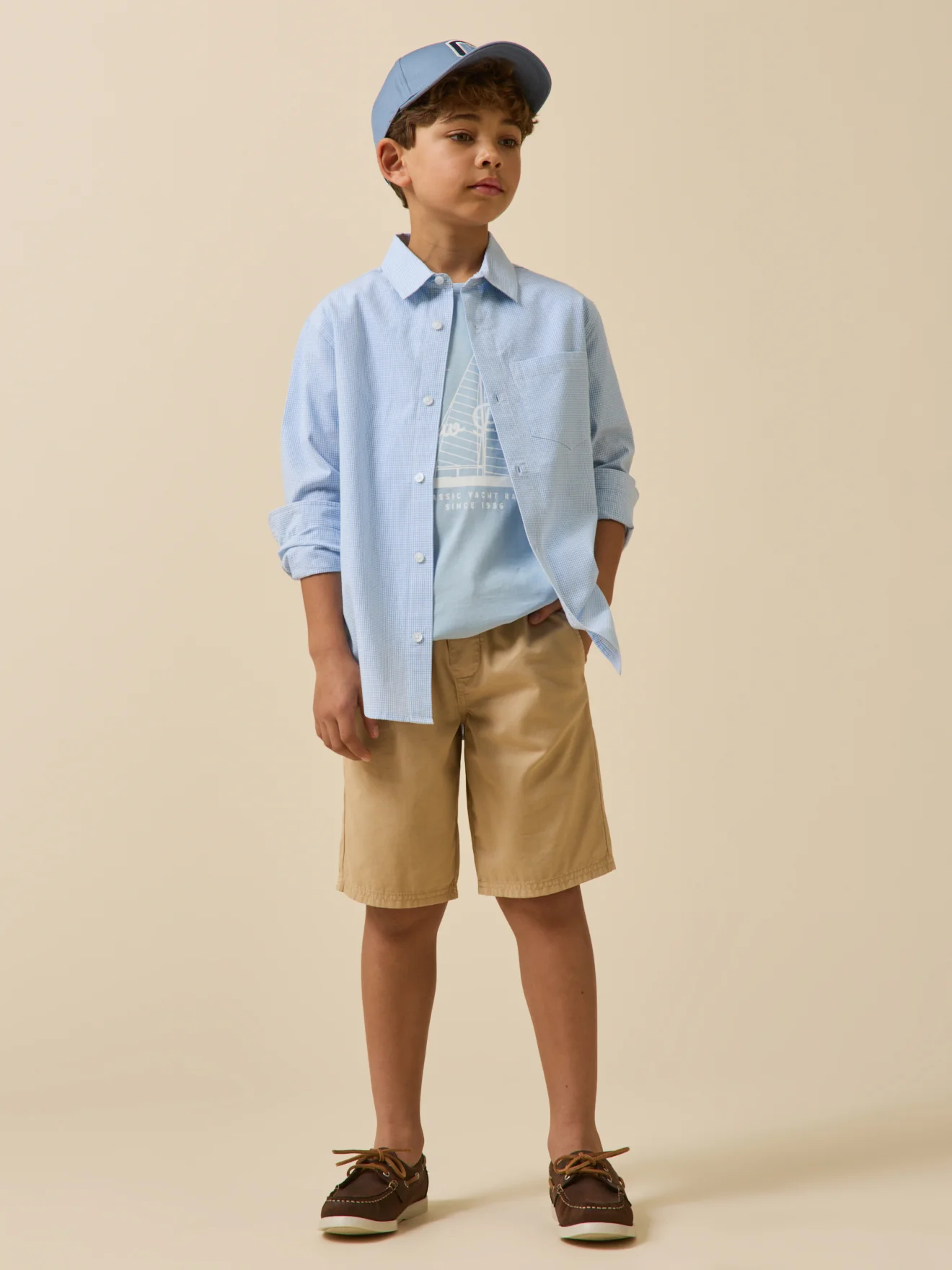 Chemise en micro vichy garçon. - Image 5
