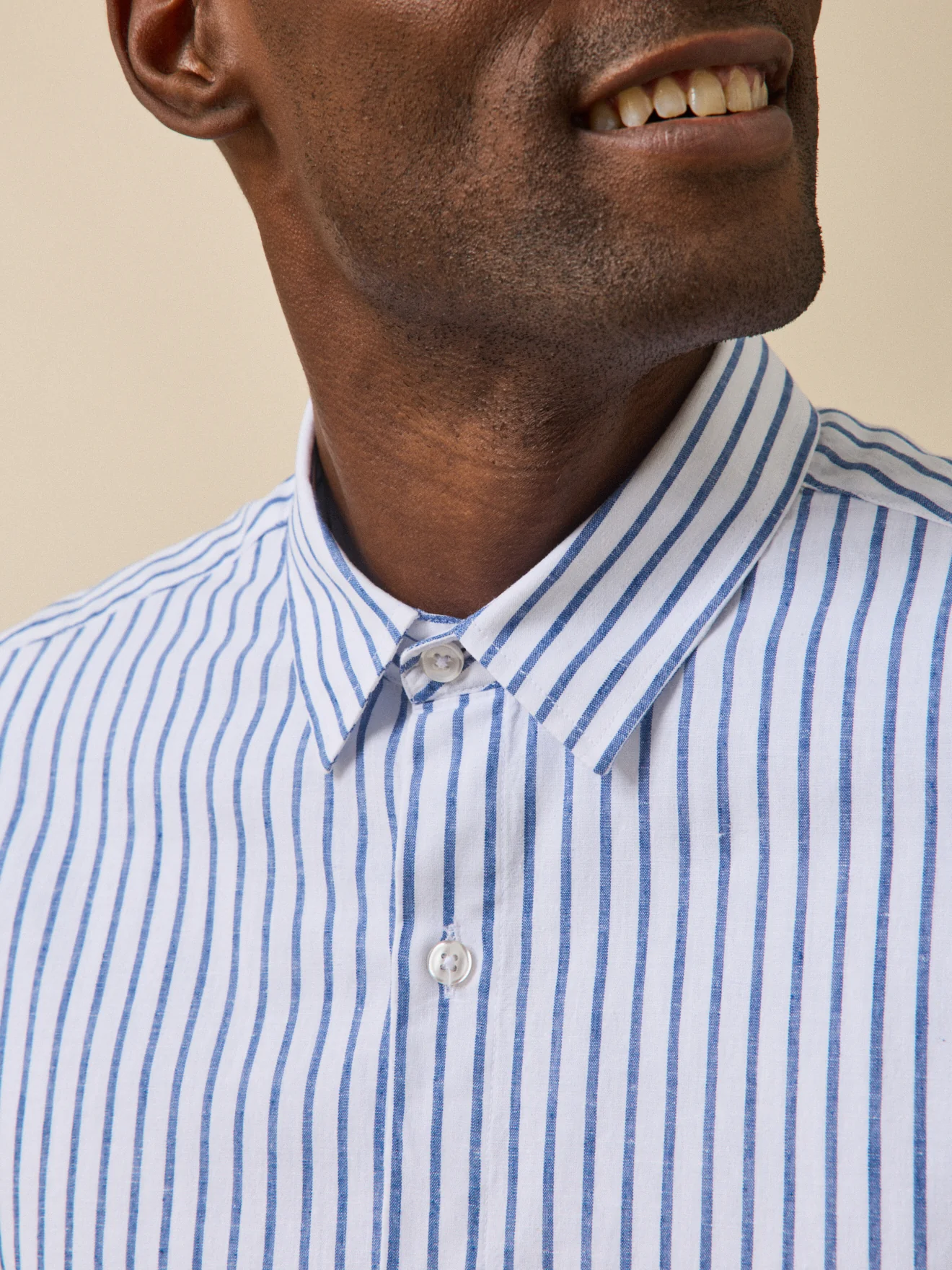Chemise rayée homme coupe contemporaine - Image 4