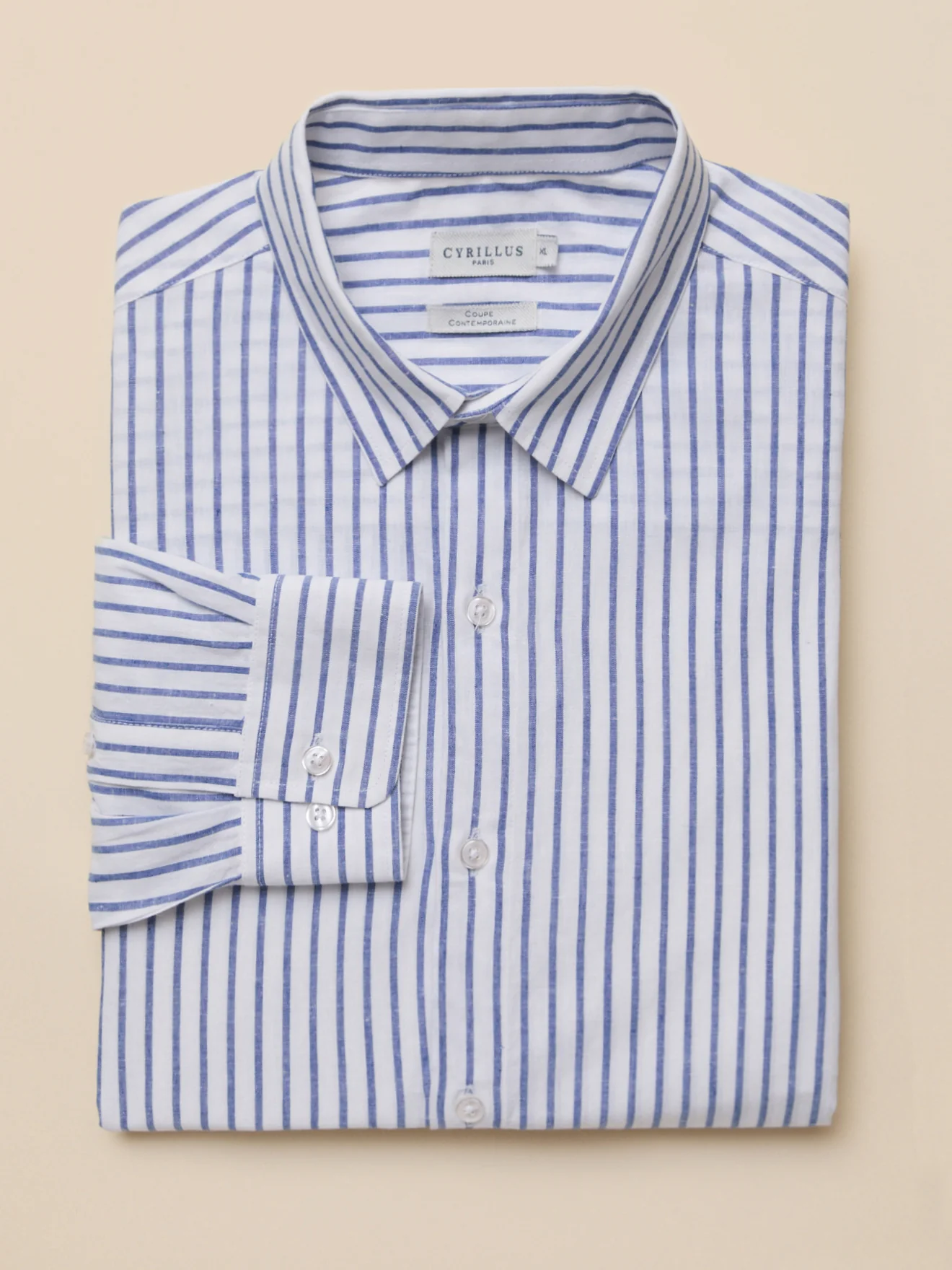 Chemise rayée homme coupe contemporaine - Image 7