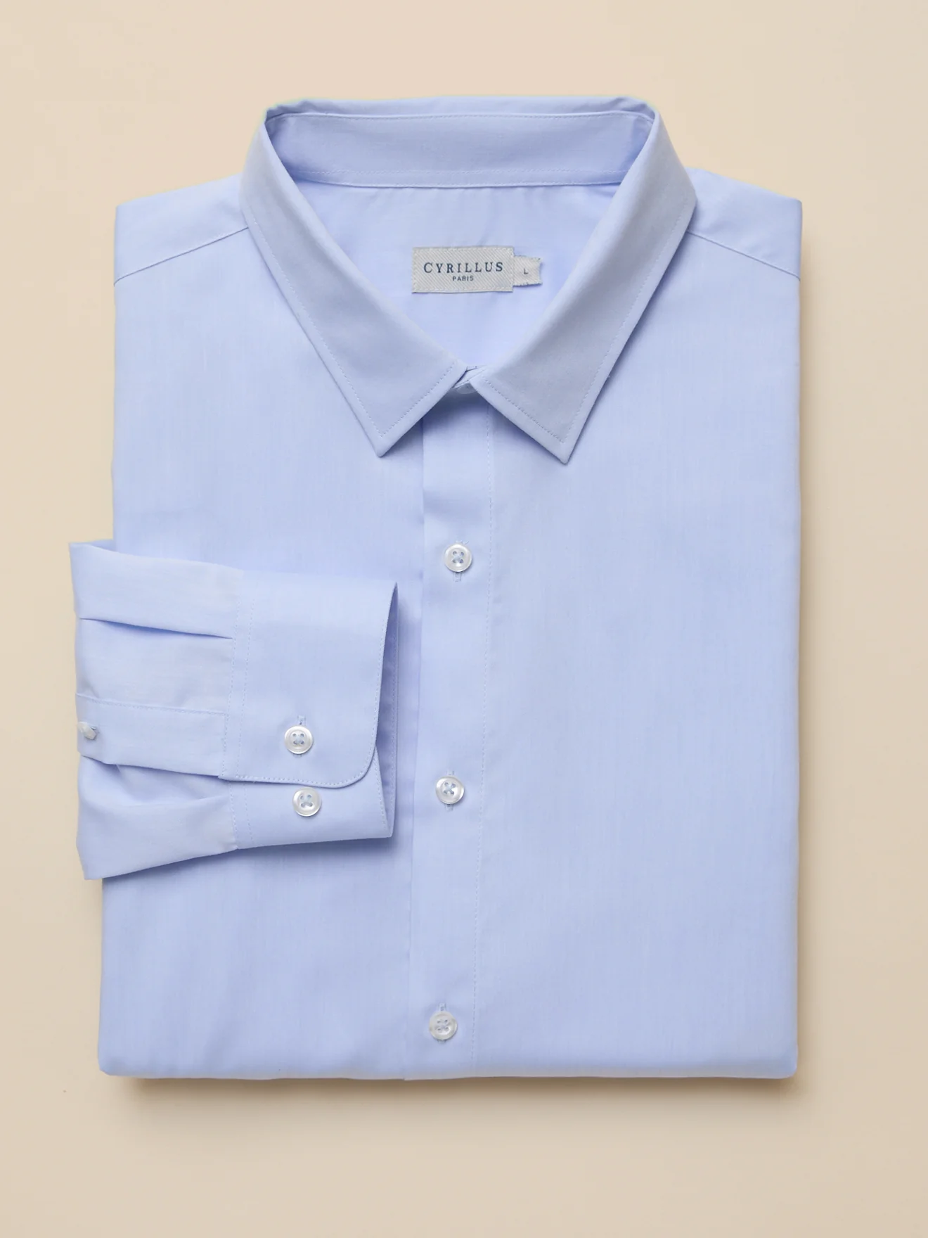 Chemise twill uni homme coupe contemporaine - Image 7