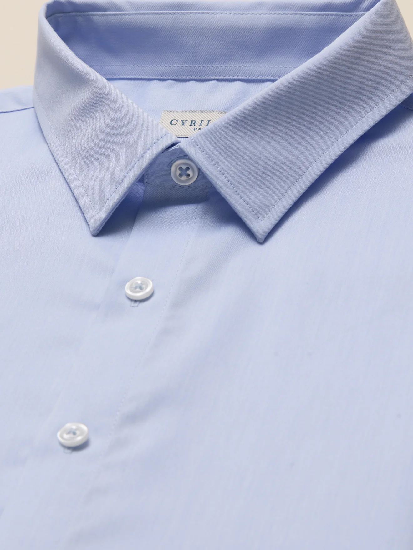 Chemise twill uni homme coupe contemporaine - Image 8