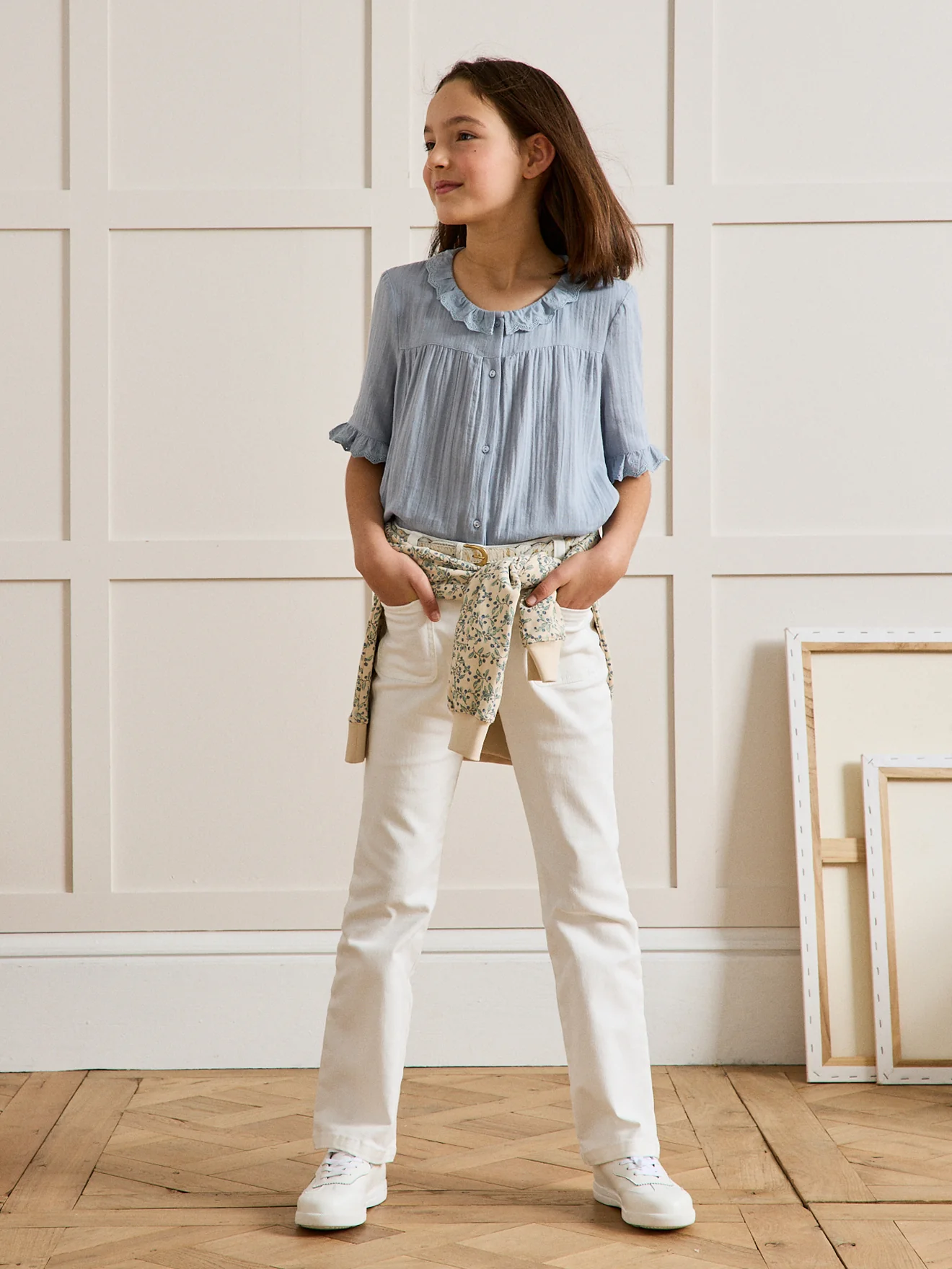 Chemise Fille en gaze - Coton biologique - Image 4