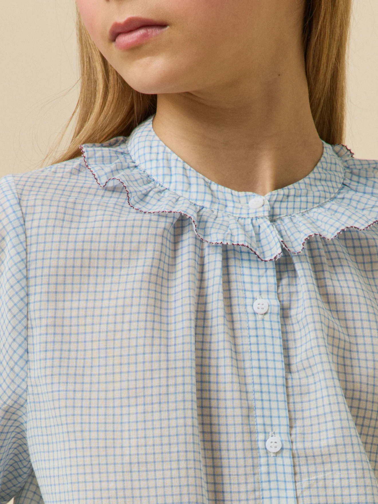 Blouse à carreaux - Image 4