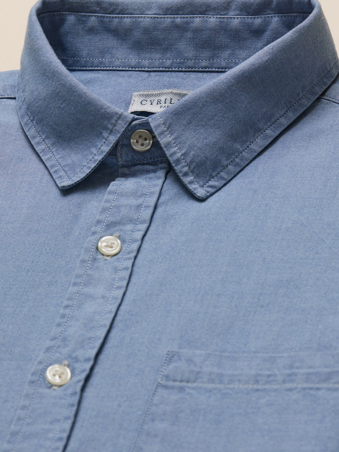 Chemise chambray homme coupe contemporaine - Image 8