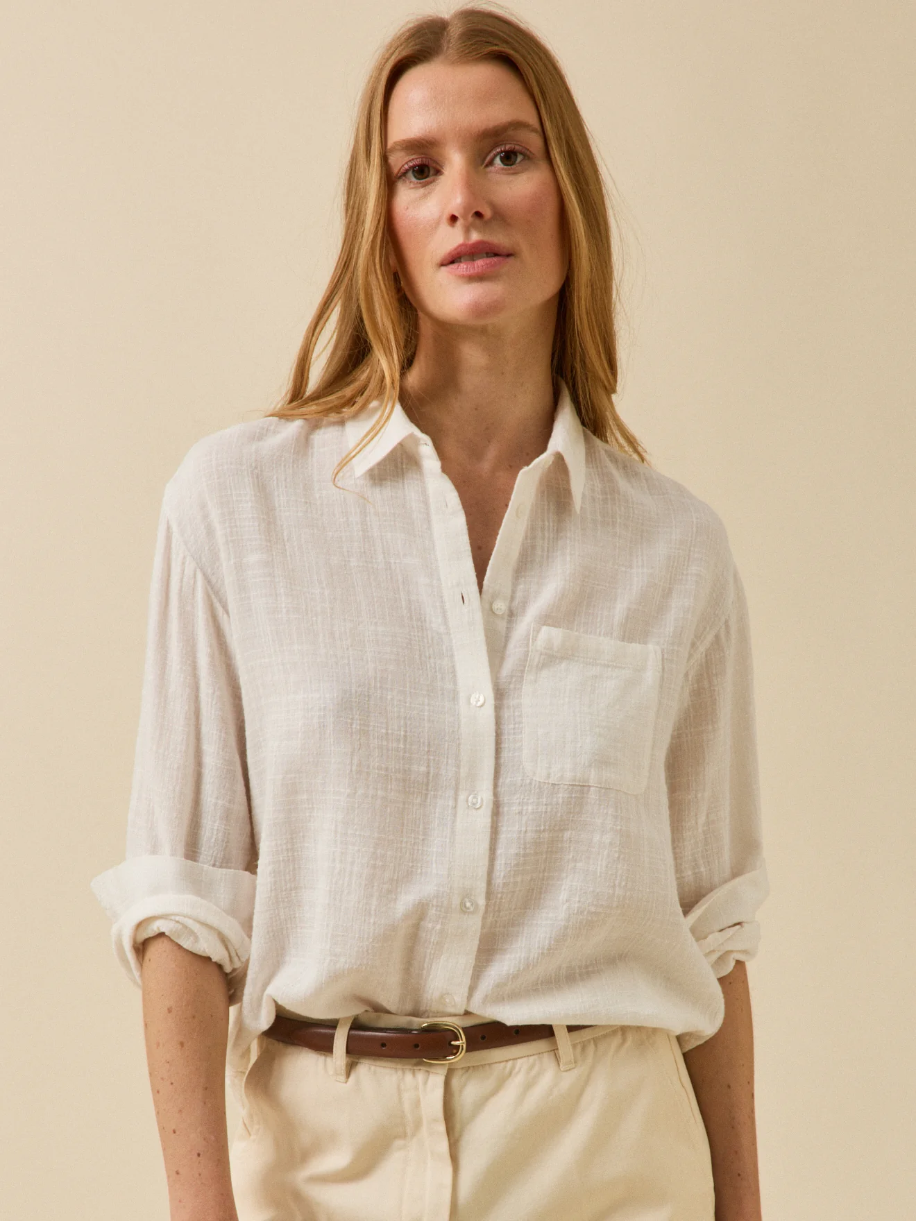 Chemise crépon - Coupe Gaby