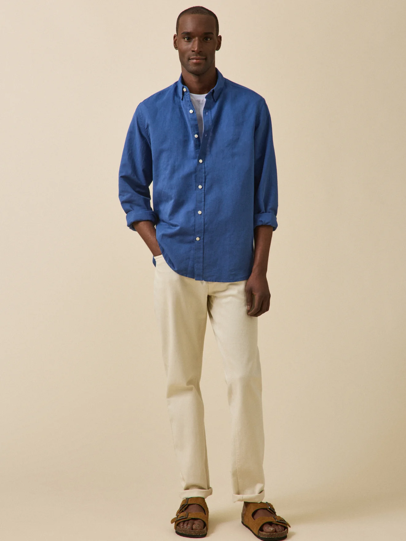 Chemise en lin homme coupe contemporaine - Image 5