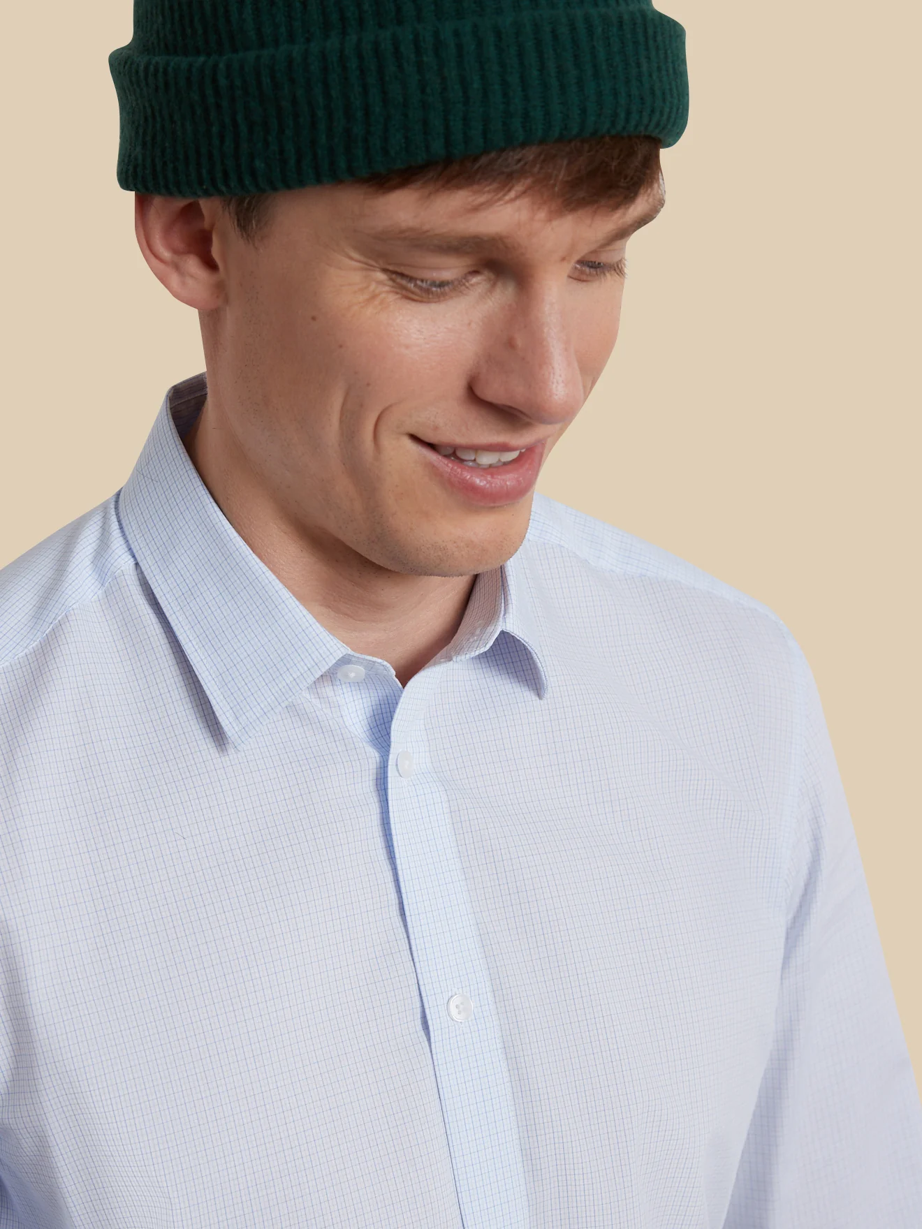 Chemise mini carreaux homme Slim Fit - Image 4
