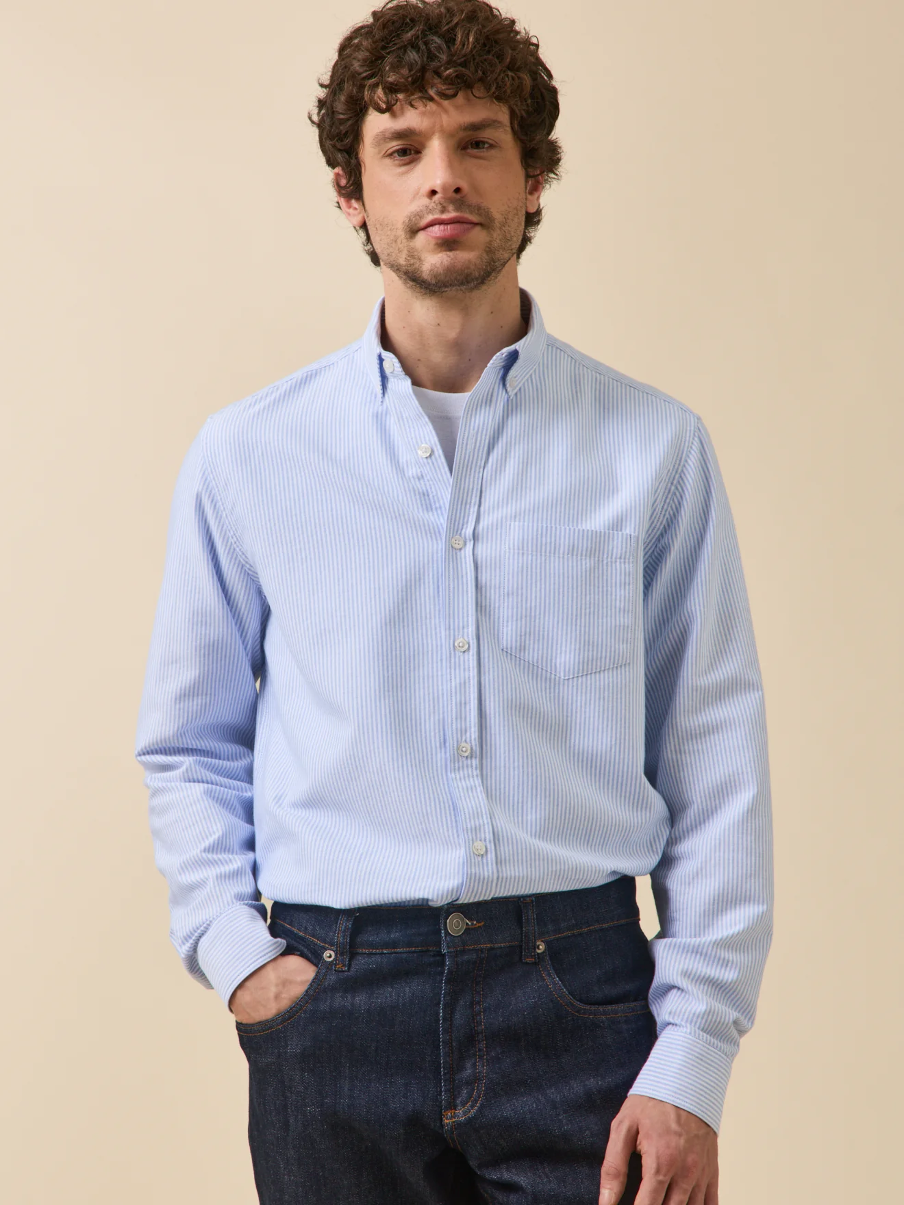 Chemise oxford homme coupe contemporaine - Image 2
