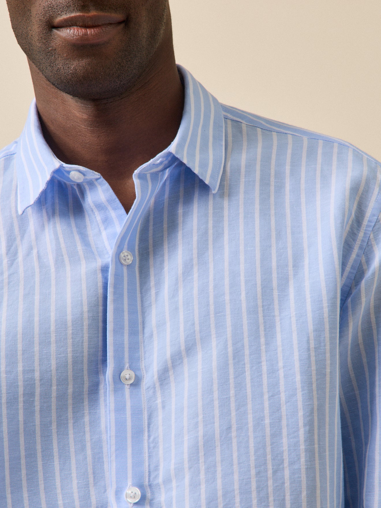 Chemise rayée homme coupe contemporaine - Image 3