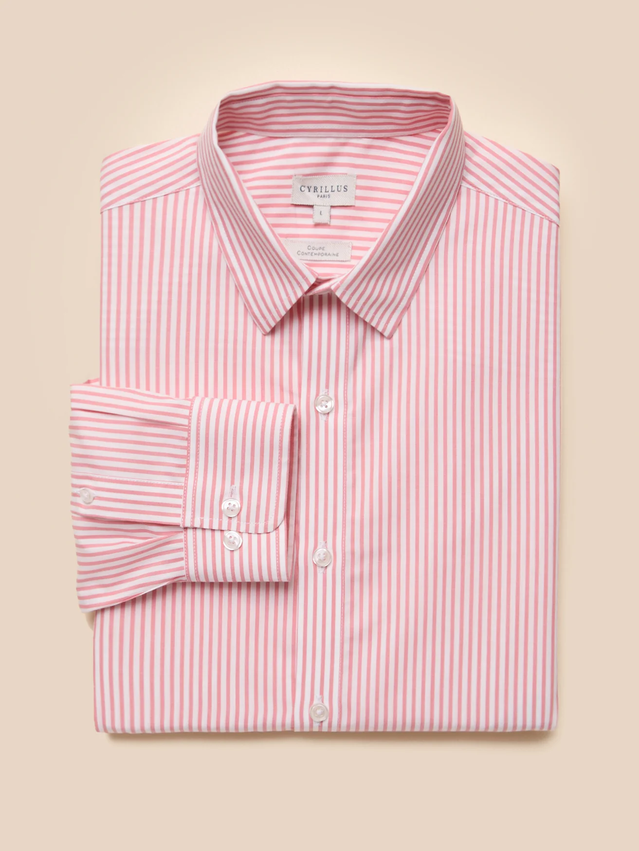 Chemise rayée homme coupe contemporaine - Image 5