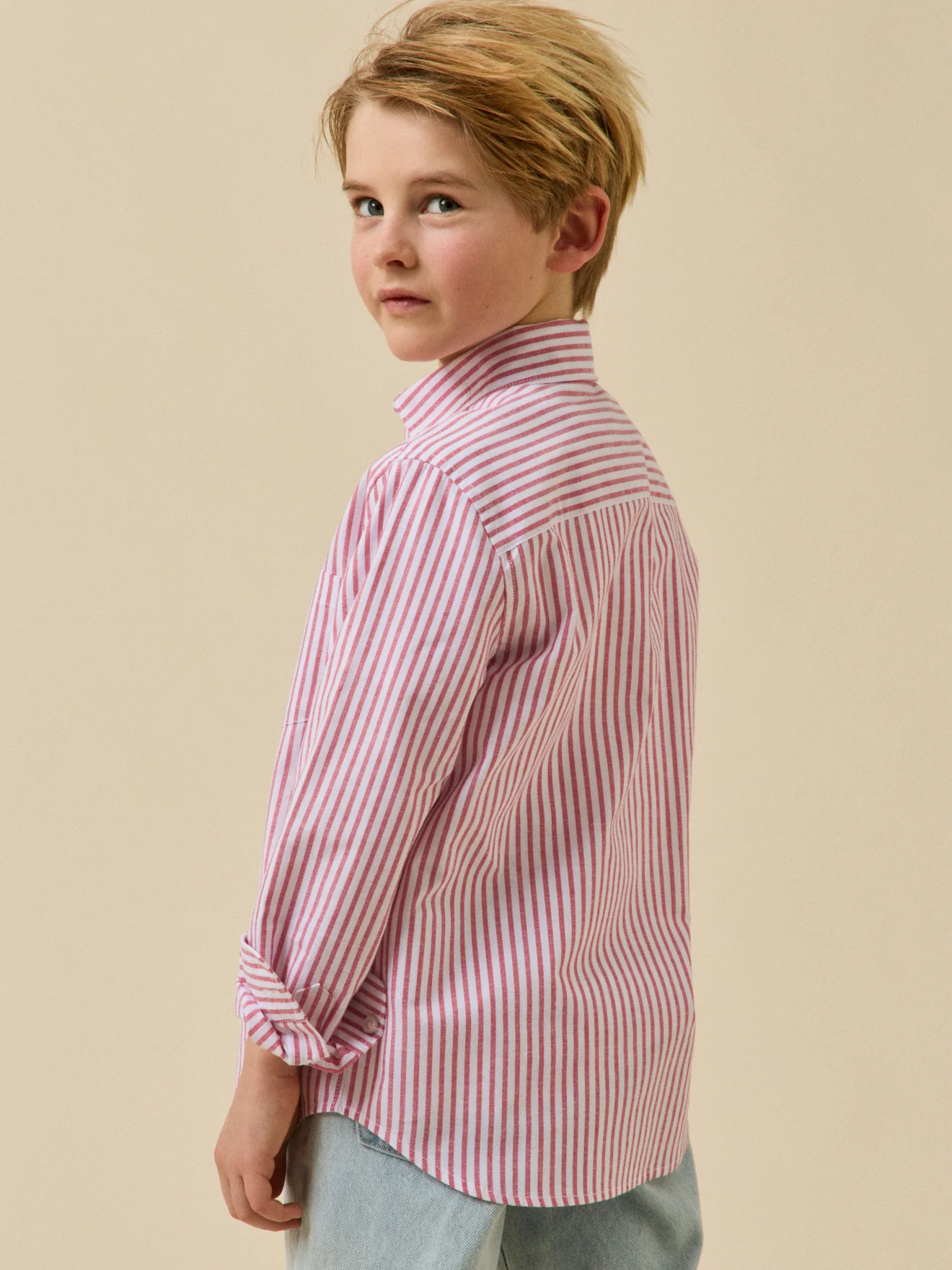 Chemise rayée oxford Garçon - Image 7
