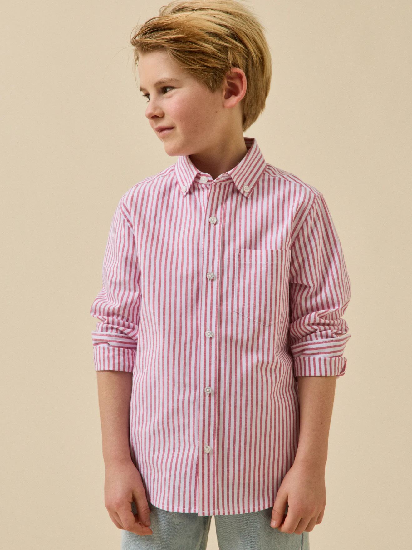 Chemise rayée oxford Garçon - Image 9