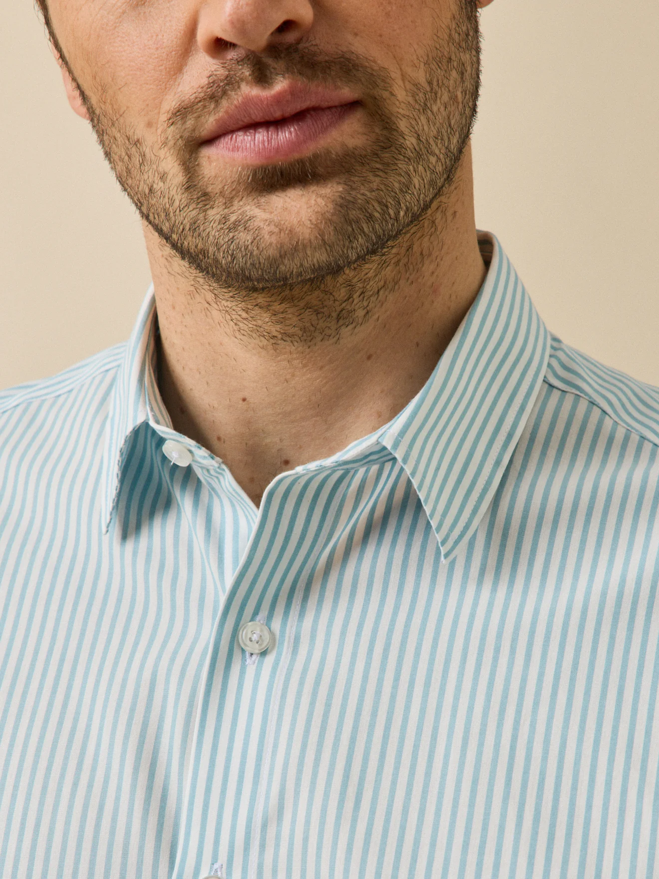 Chemise rayée homme coupe contemporaine - Image 3