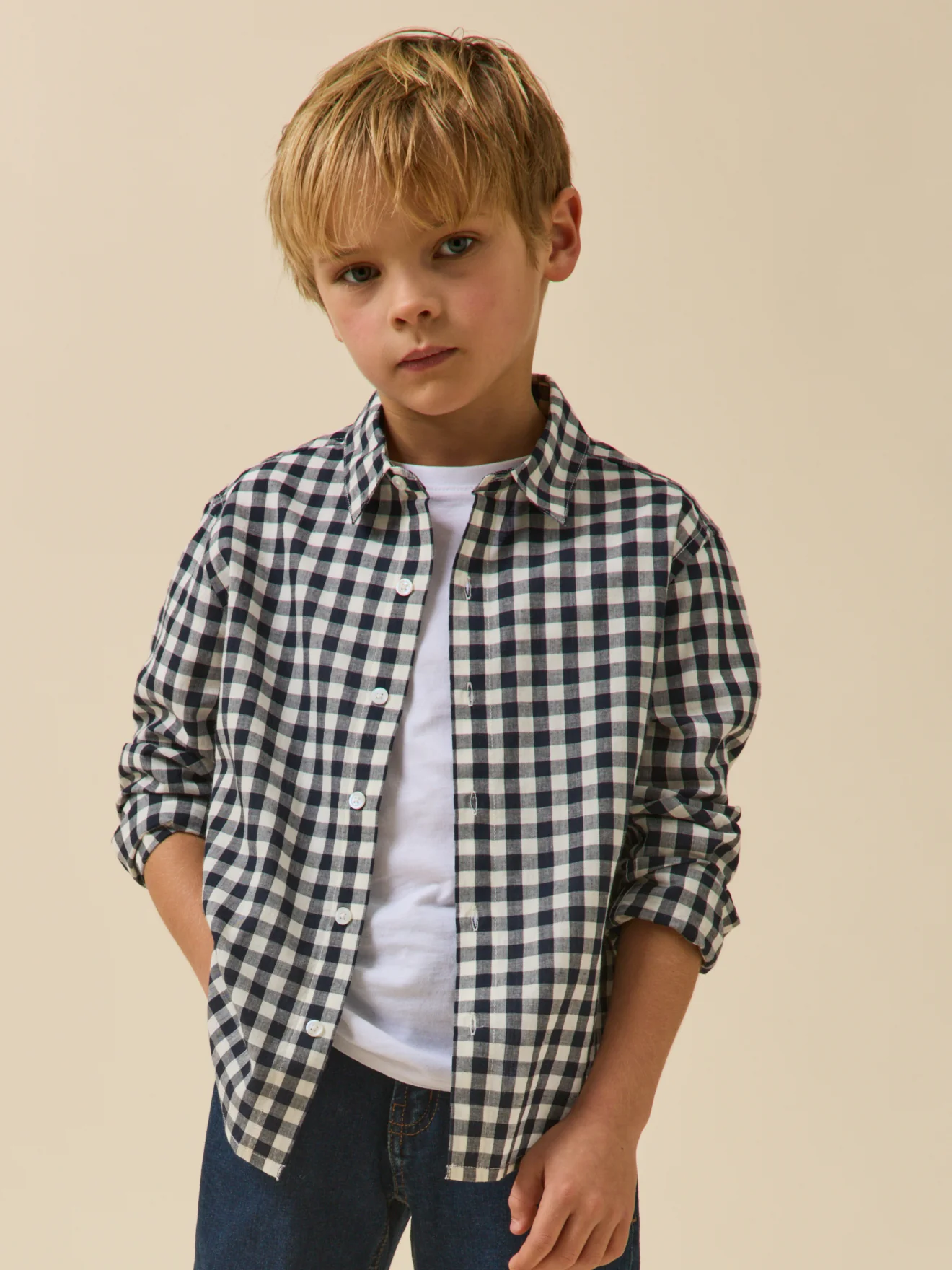 Chemise à carreau vichy Garçon