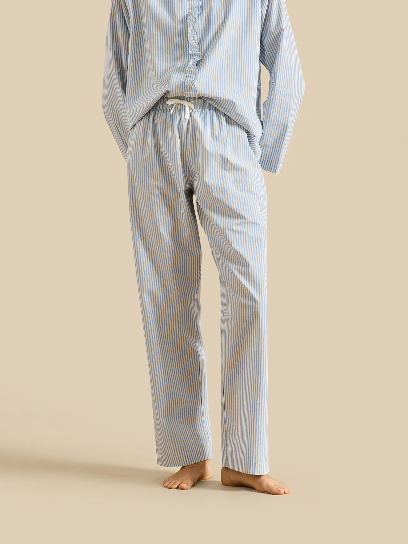 Pyjama rayé volanté femme - Image 3
