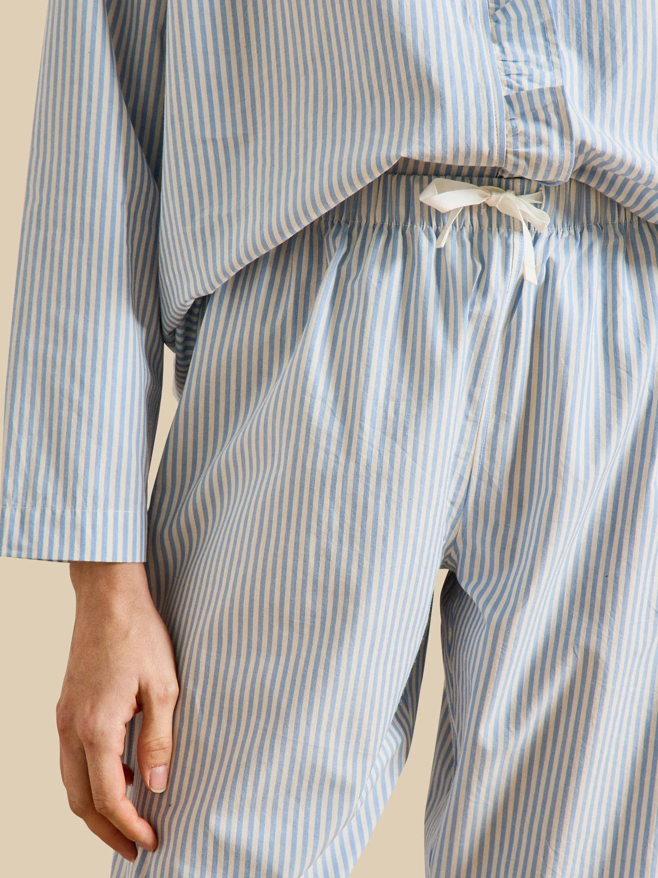 Pyjama rayé volanté femme - Image 5