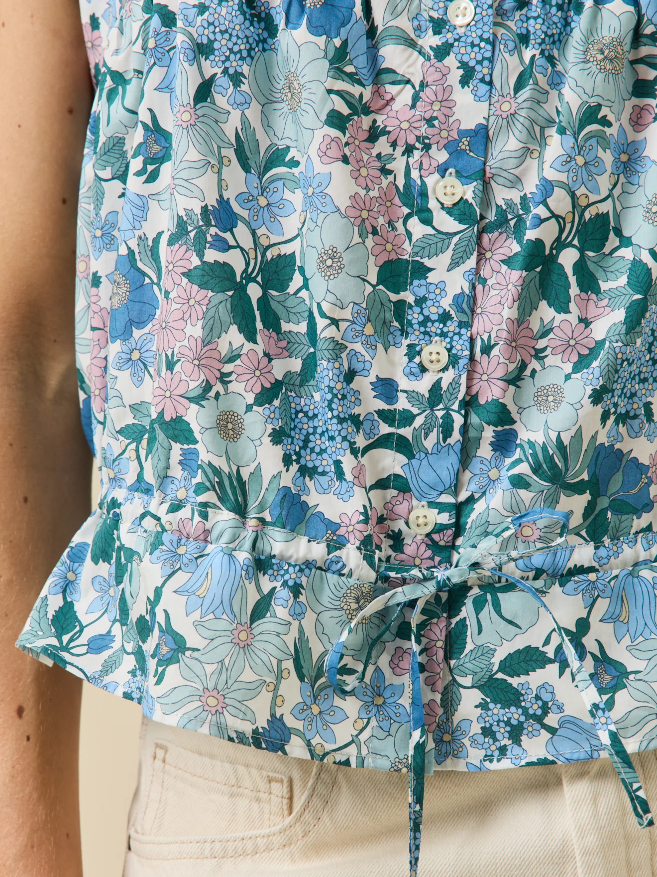 Caraco boutonné femme tissu Liberty - Limited Collection - Image 3