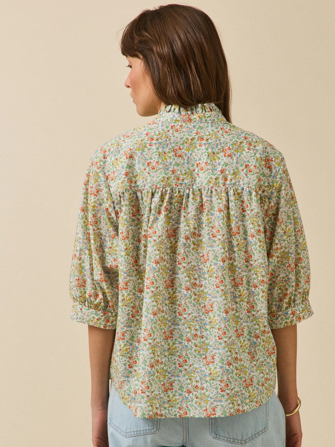 Blouse col volanté femme tissu Liberty - Limited Collection - Image 2