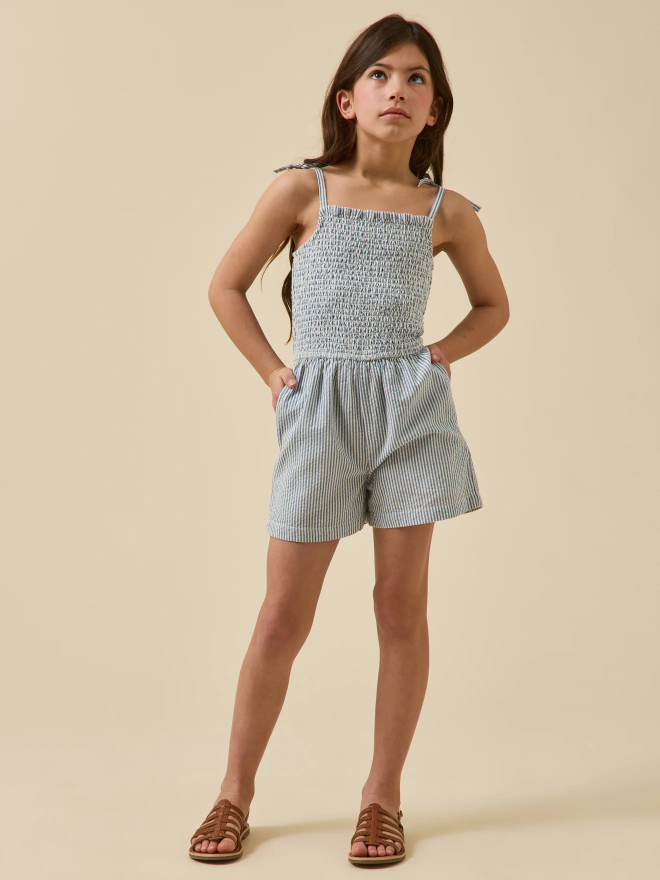 Combishort en seersucker Fille - Image 4