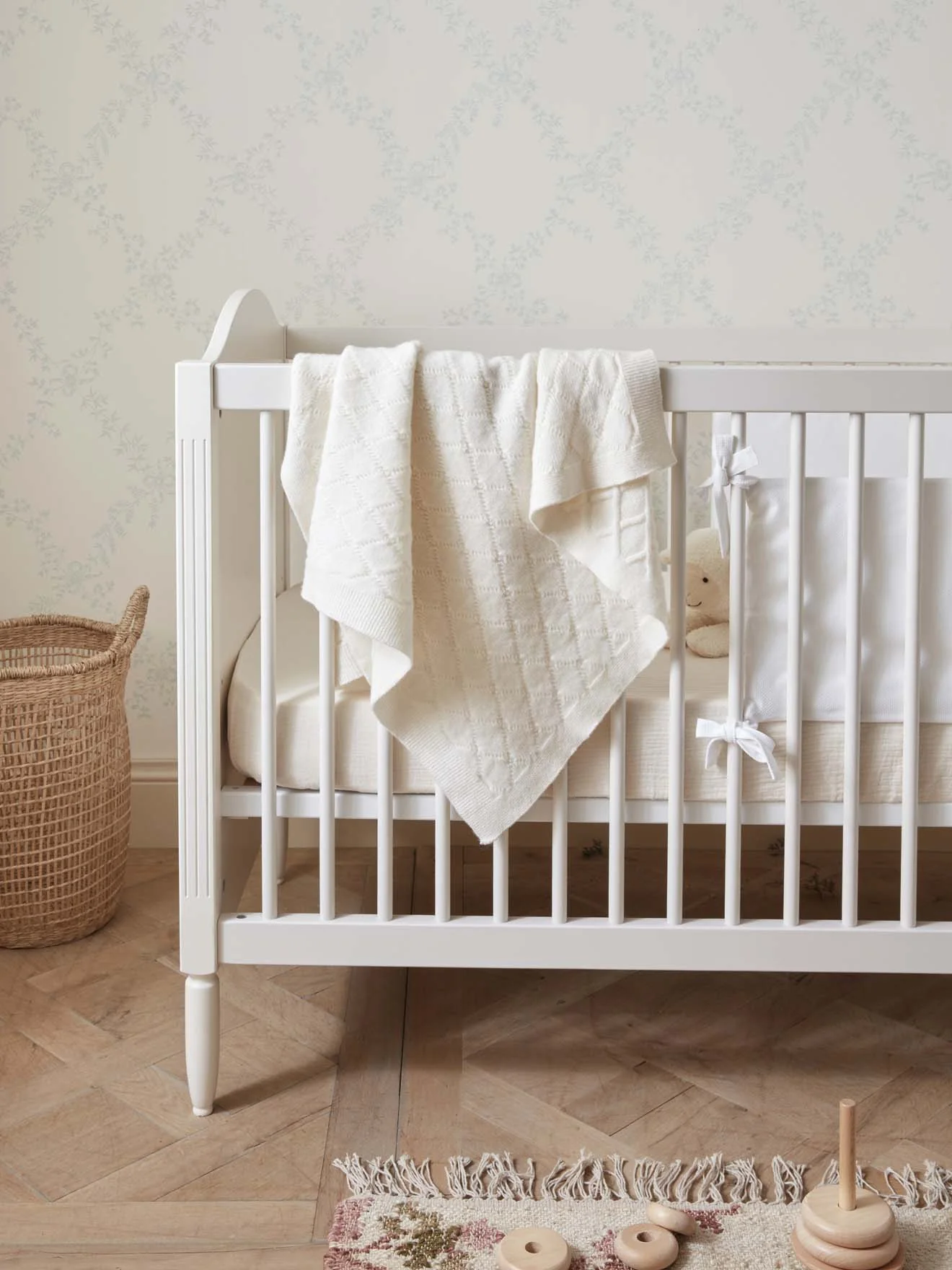 Couverture bébé pure laine extra douce