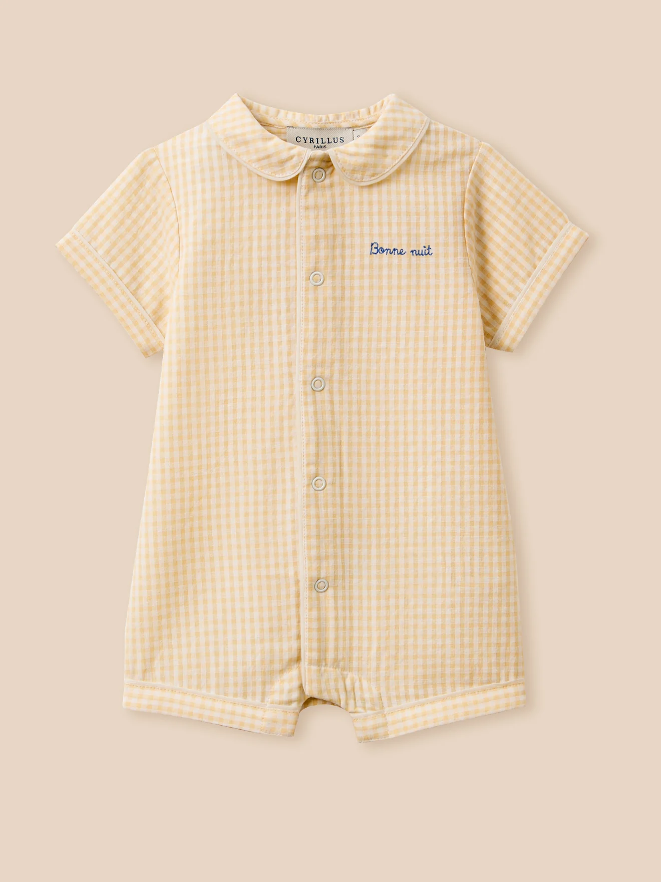 Pyjashort en vichy Bébé