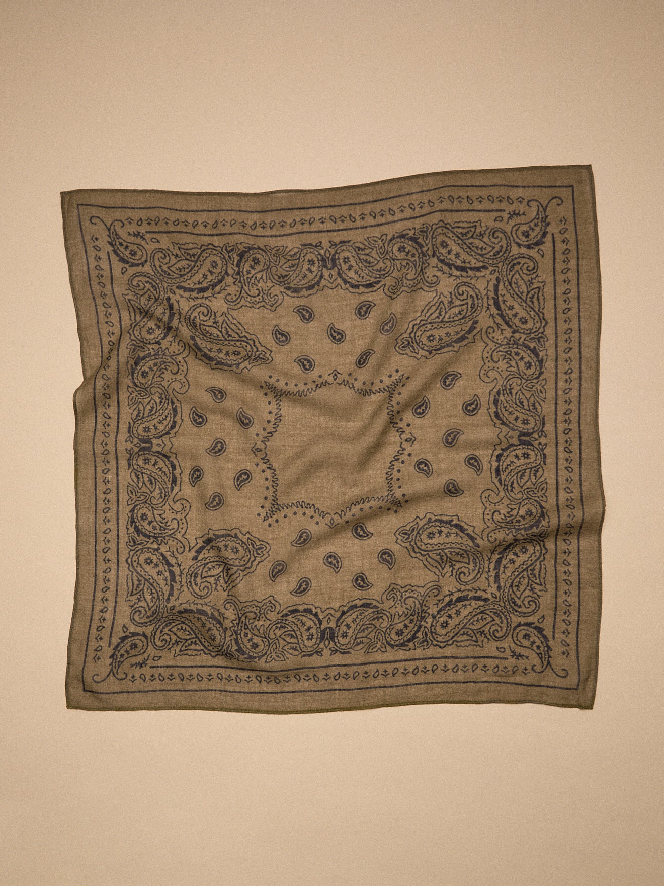 Bandana imprimé en laine unisexe - Image 2