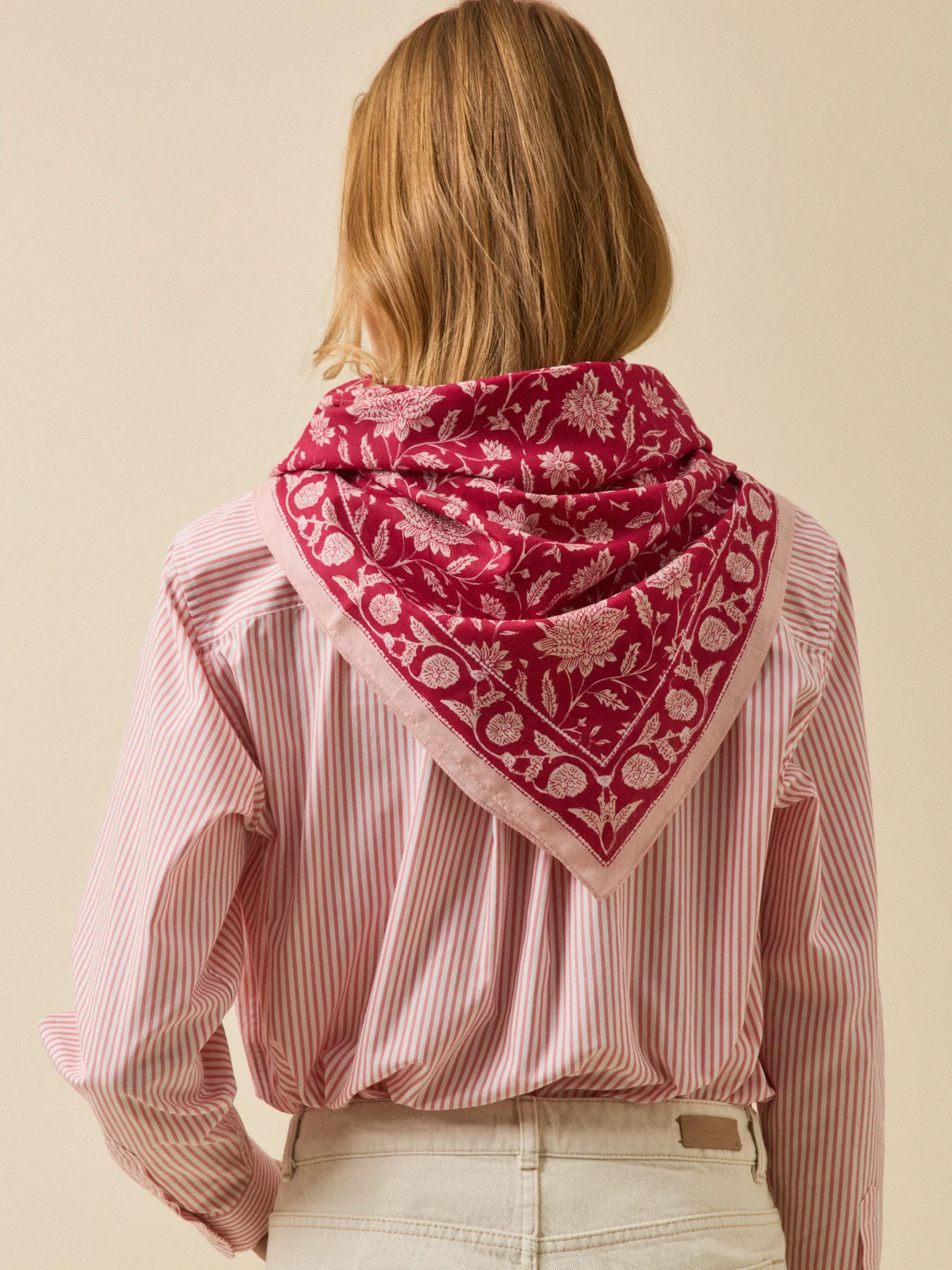 Foulard imprimé indien femme