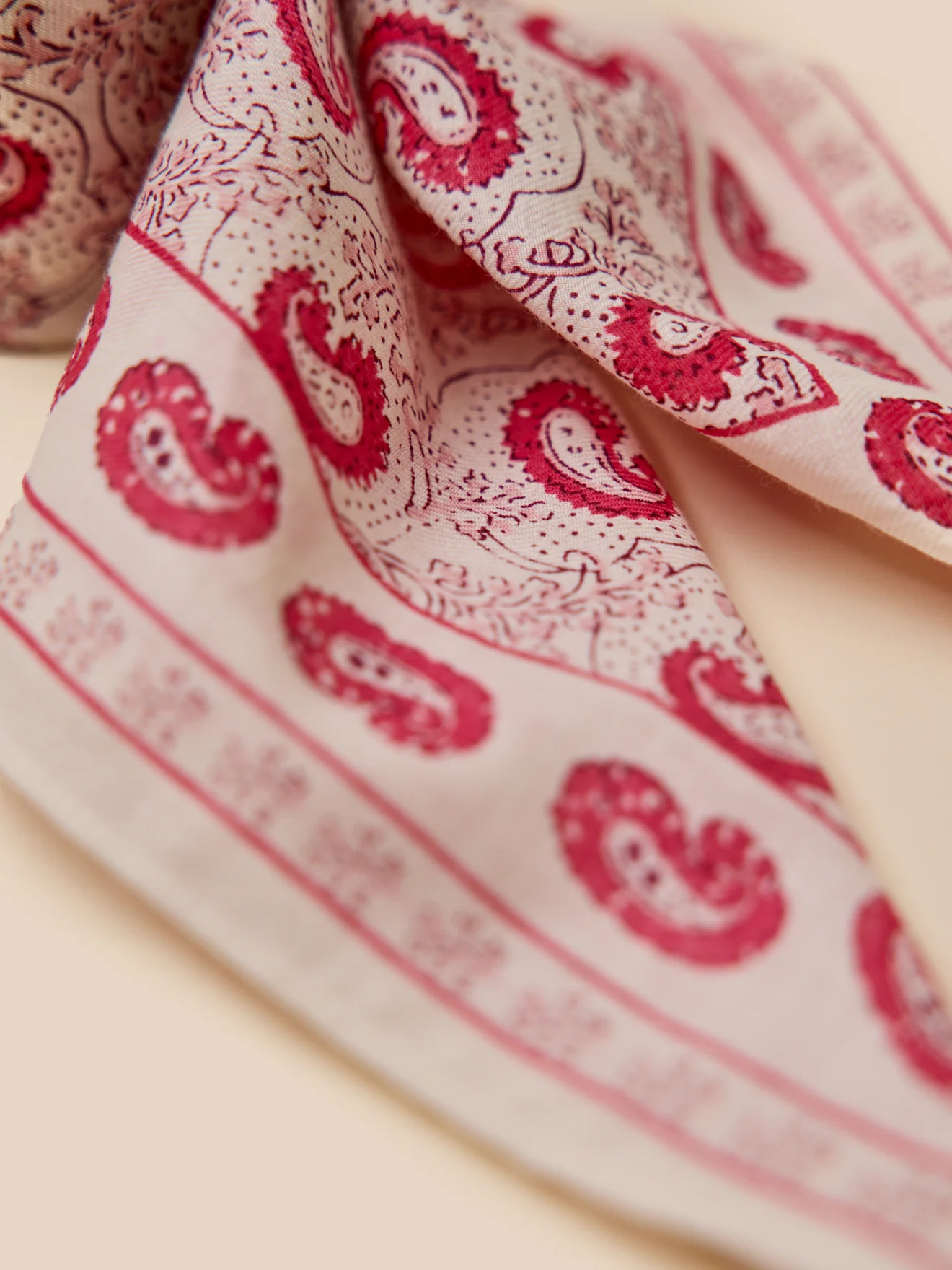 Foulard coton femme motif Paisley - Image 3