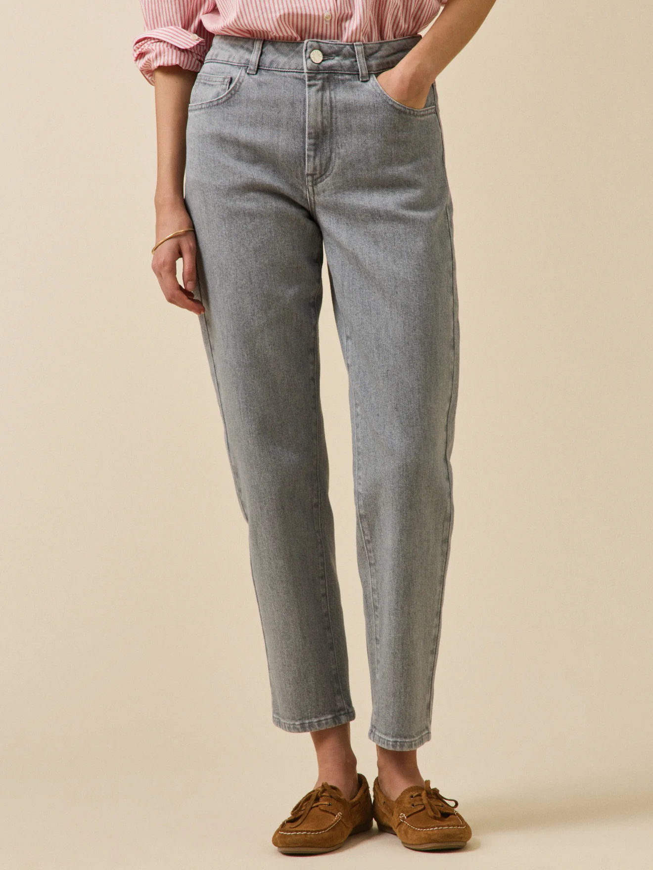 Jean mom femme Claire coton biologique
