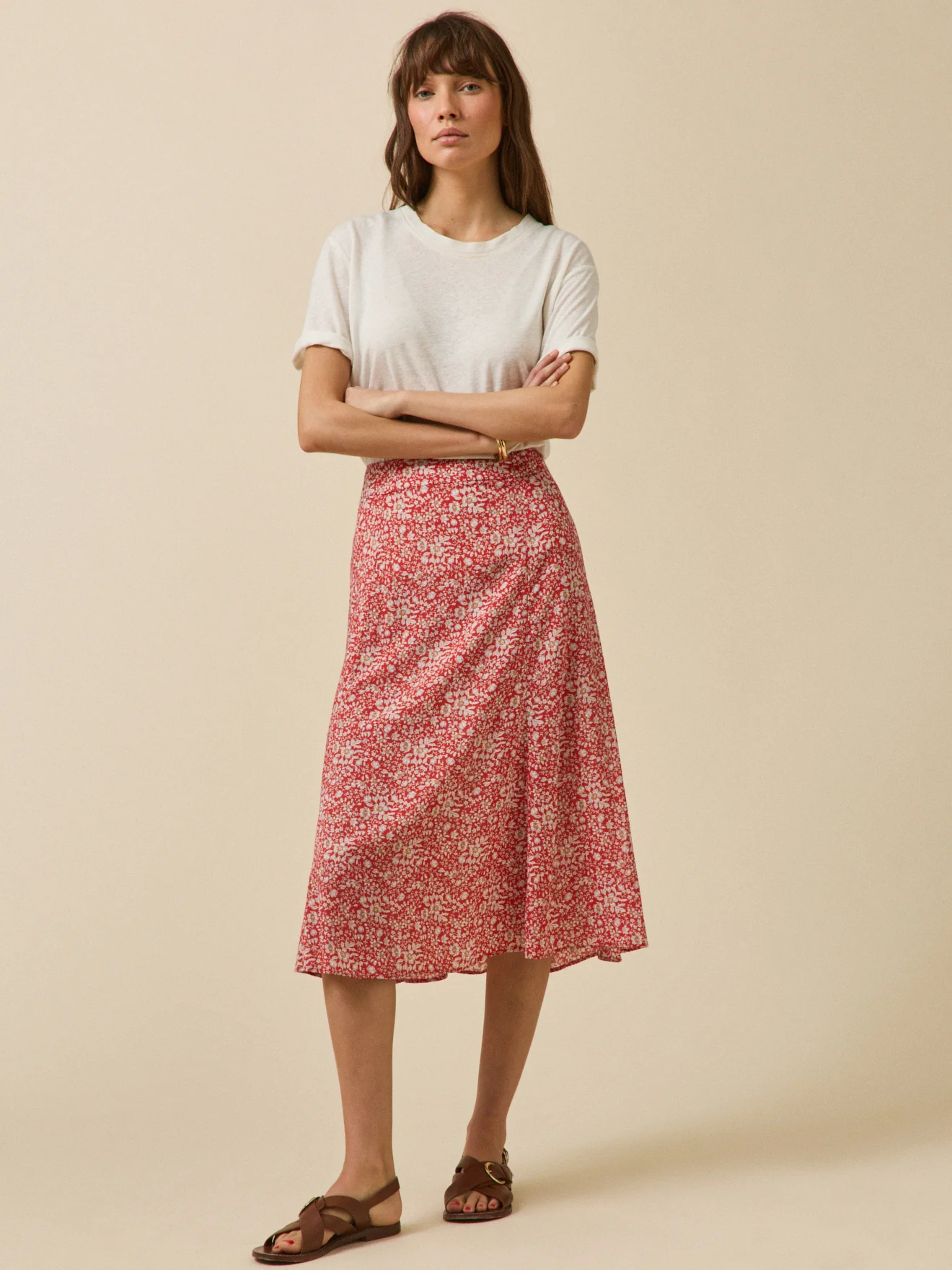 Jupe mi-longue femme tissu Liberty - Limited Collection - Image 5