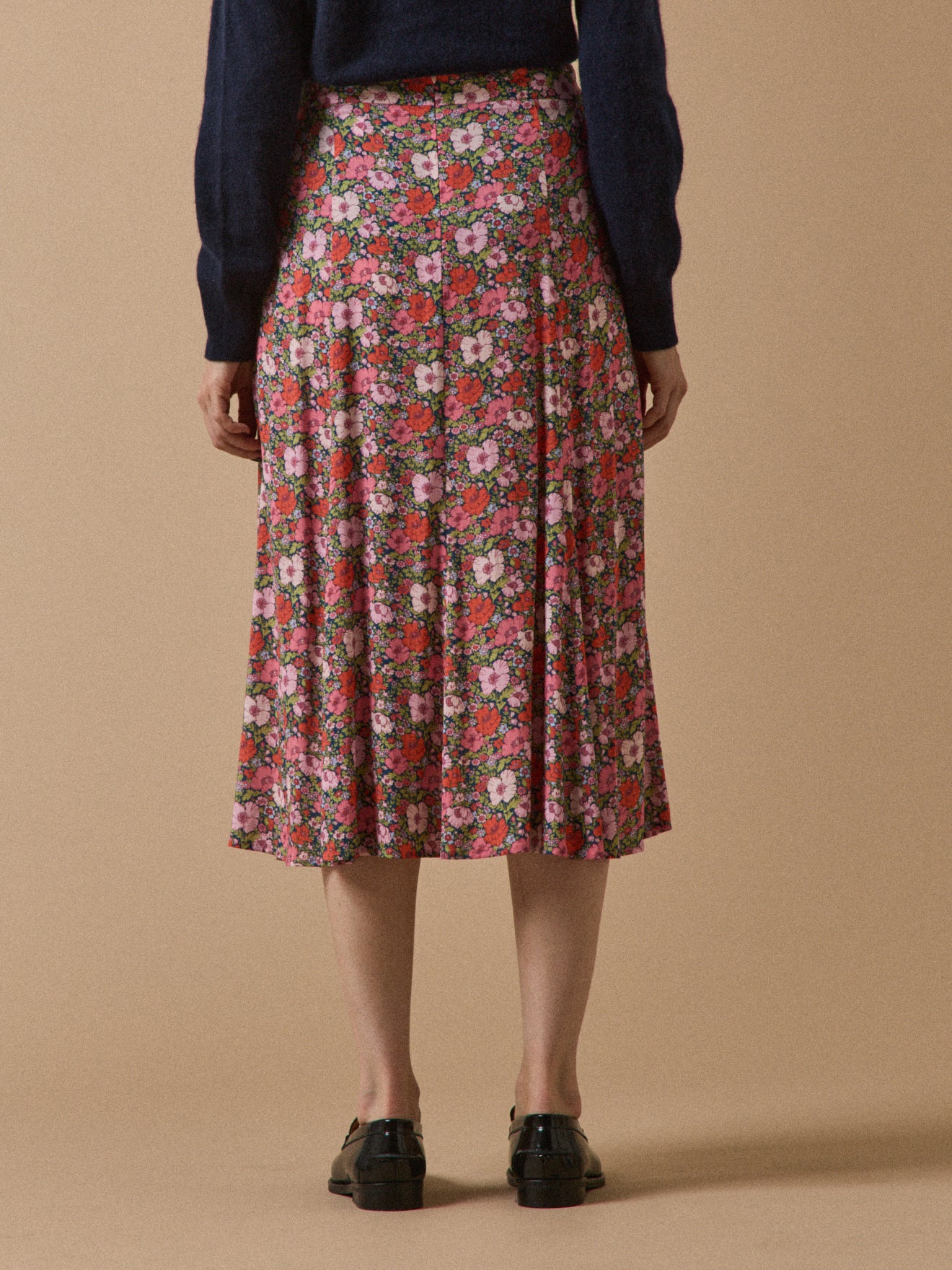 Jupe mi-longue femme tissu Liberty - Limited Collection - Image 2