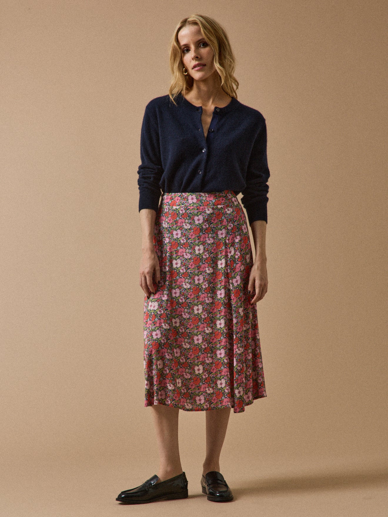 Jupe mi-longue femme tissu Liberty - Limited Collection - Image 4