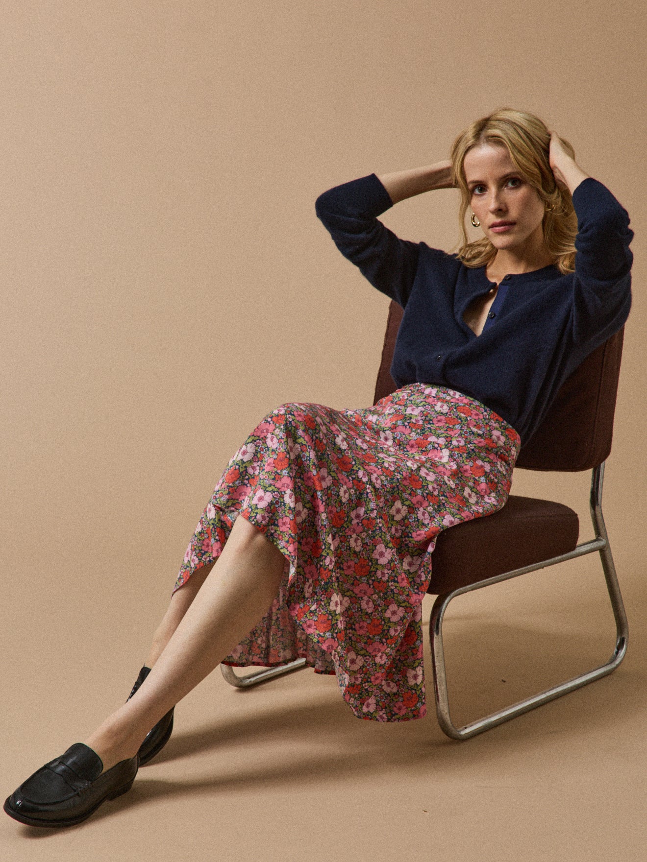 Jupe mi-longue femme tissu Liberty - Limited Collection - Image 5