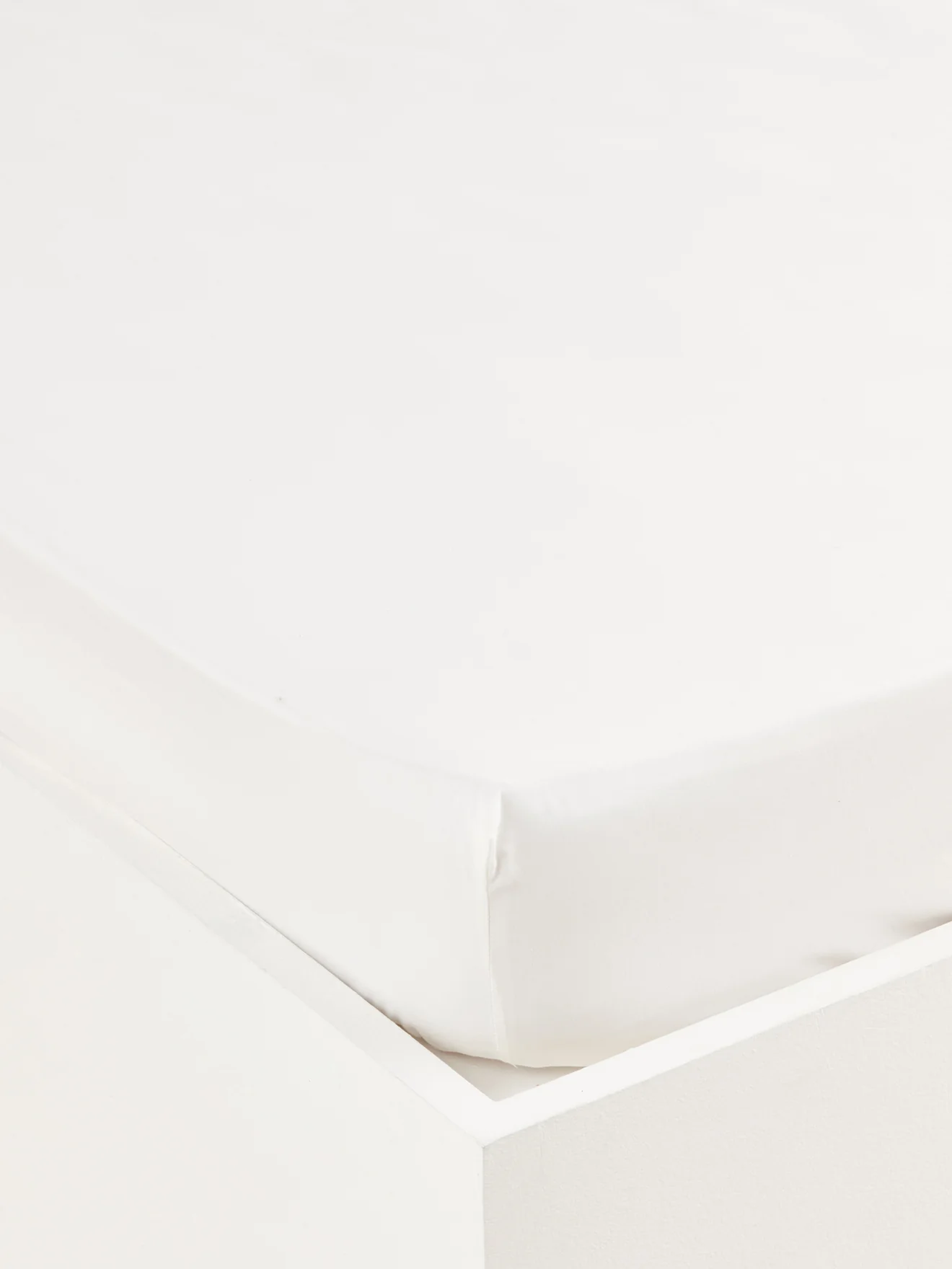 Drap-housse uni percale de coton "Esprit Toile de Jouy"