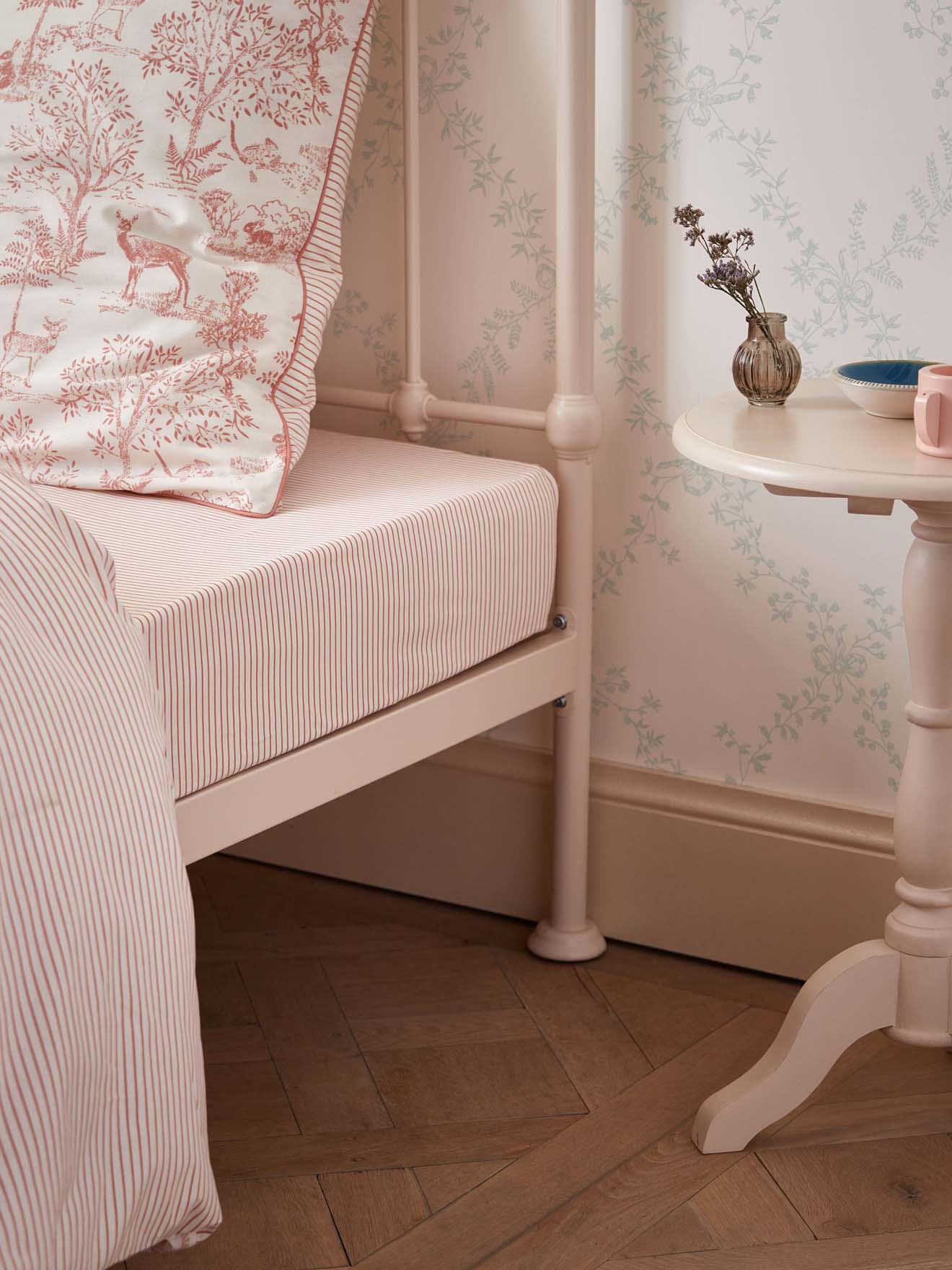 Drap-housse rayé "Esprit petit Jouy" - Image 2