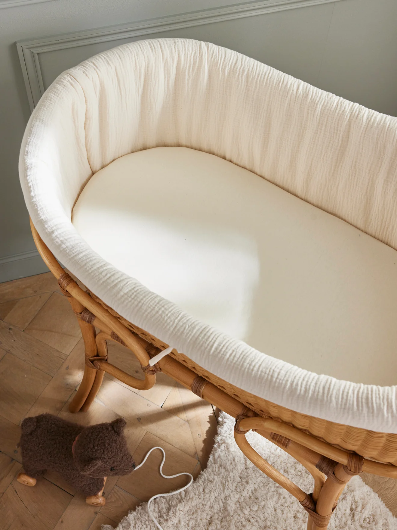 Drap-housse berceau coton biologique