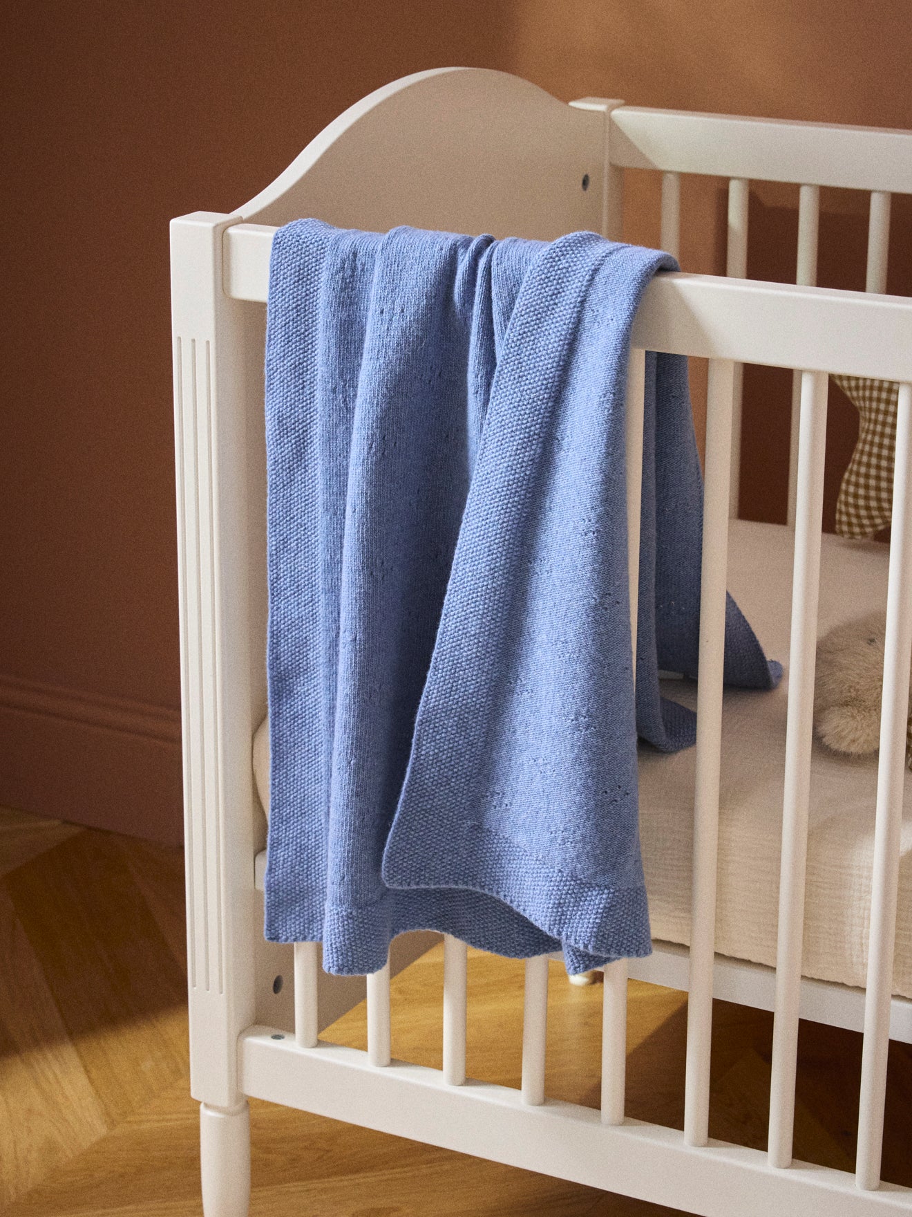 Plaid pointelle bébé Lambswool