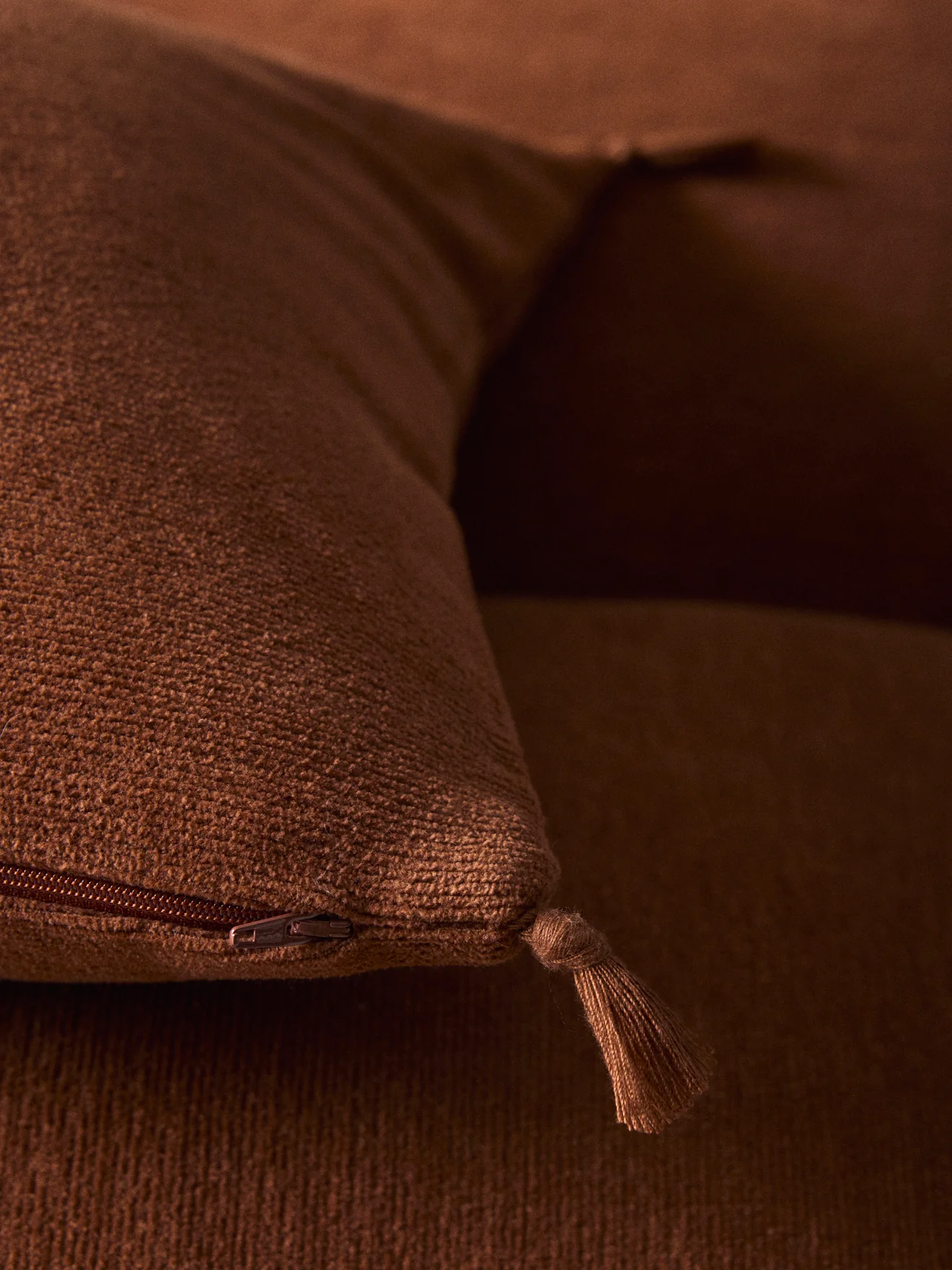 Housse de coussin en coton chenille - Image 2