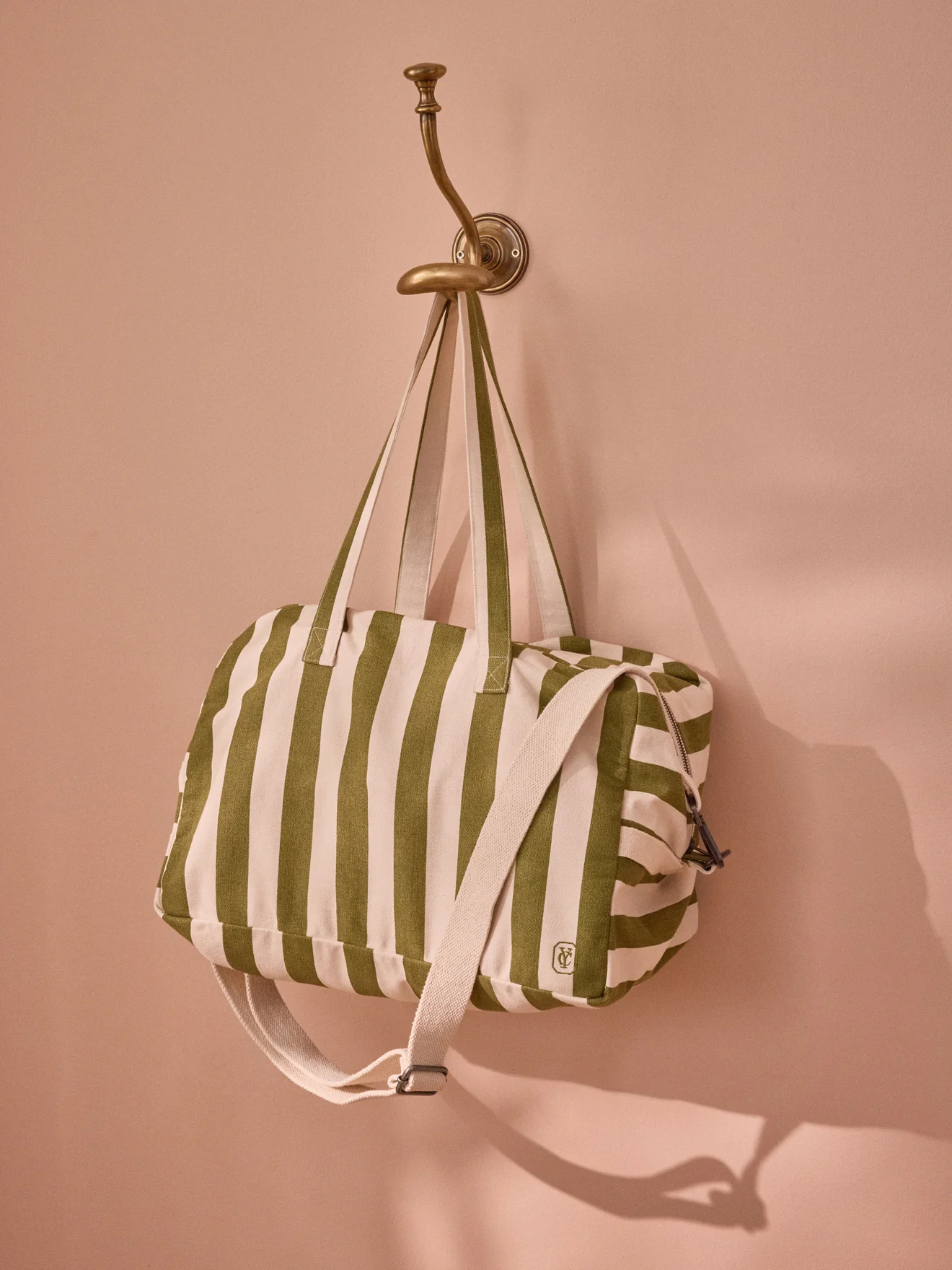 Sac week-end en toile rayée
