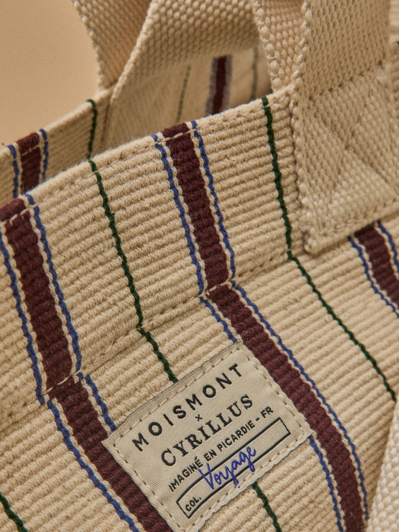 Maxi cabas rayé - Collaboration Moismont x Cyrillus - Image 4