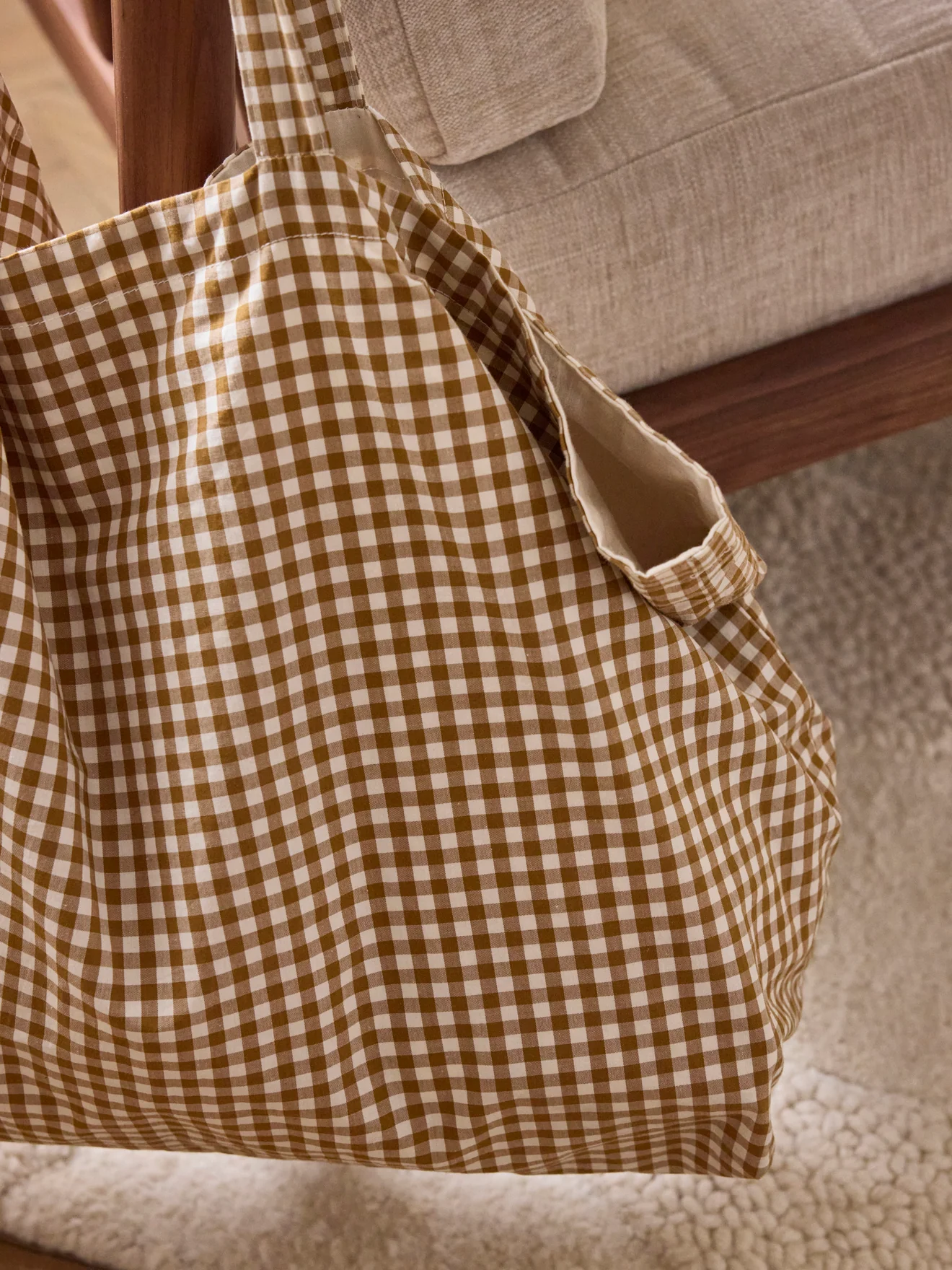 Sac cabas - imprimé vichy - Image 2