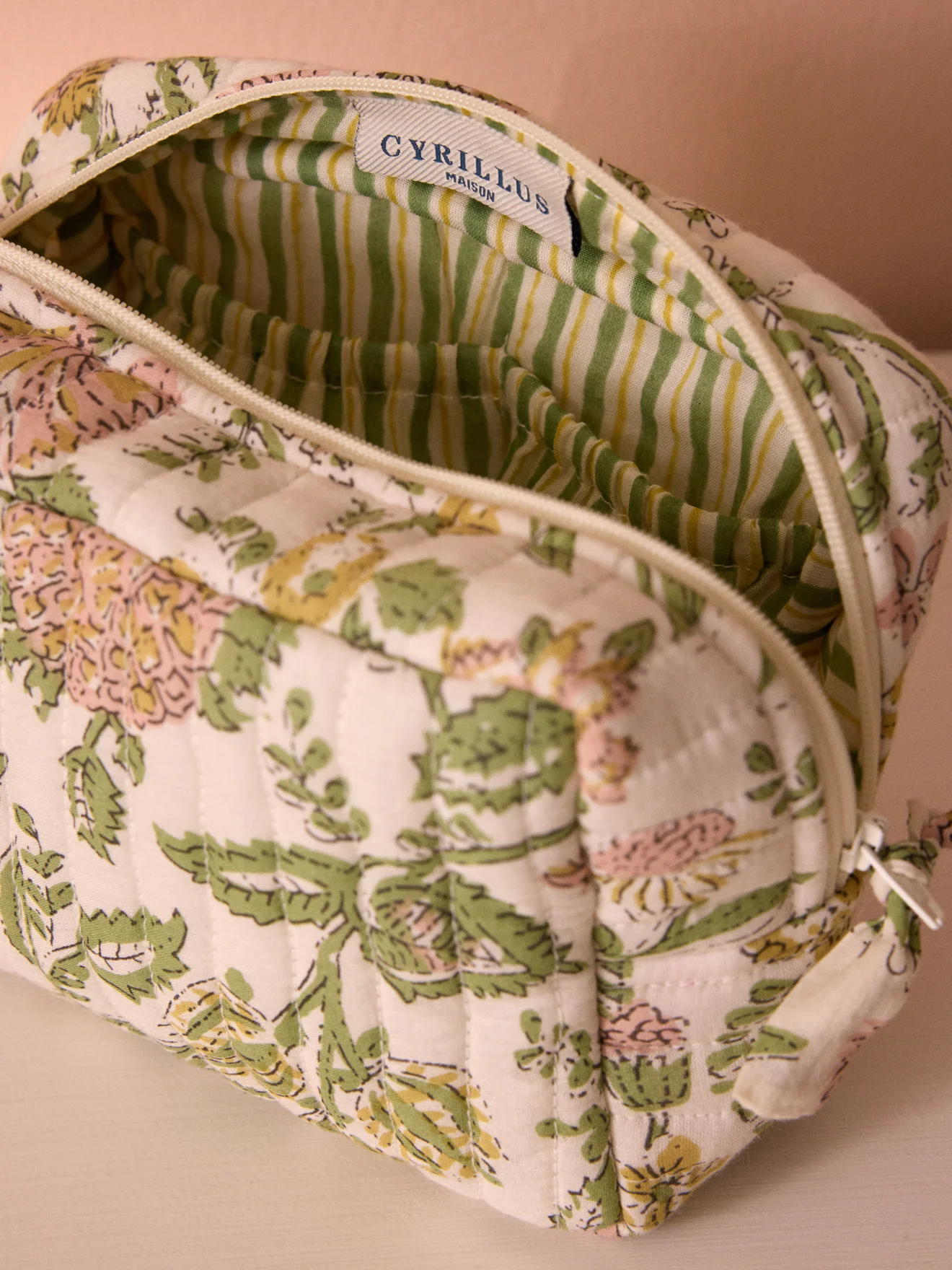Trousse de toilette imprimé fleuri indien - Image 7