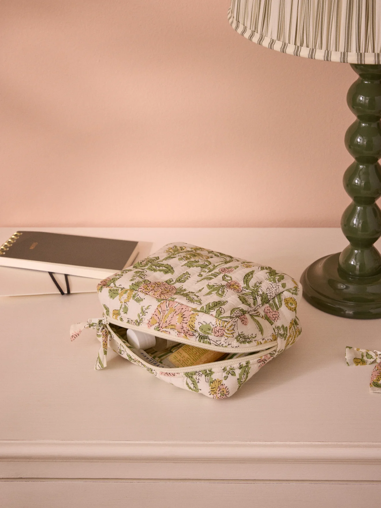 Trousse de toilette imprimé fleuri indien - Image 8