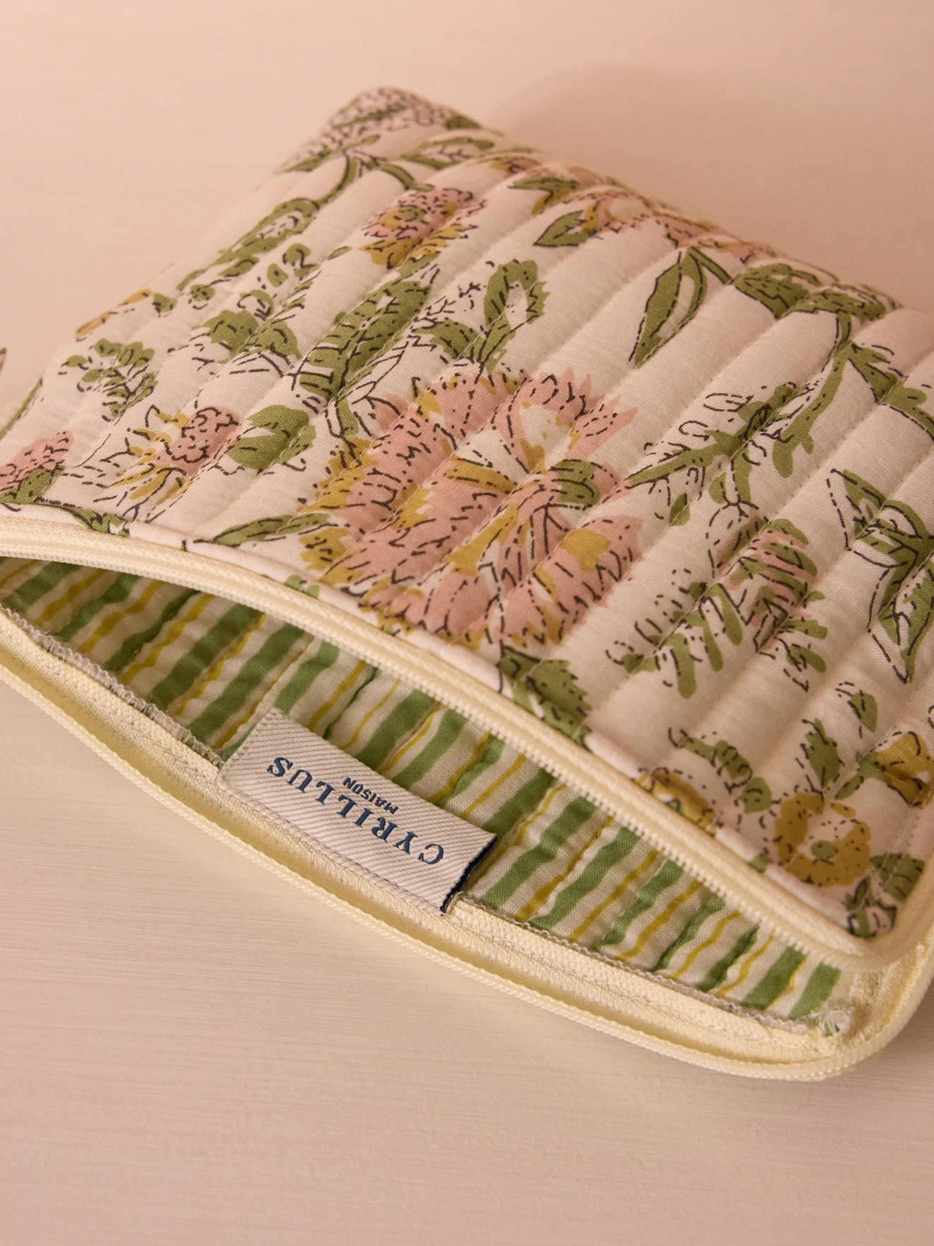 Petite trousse imprimé fleuri indien - Image 2
