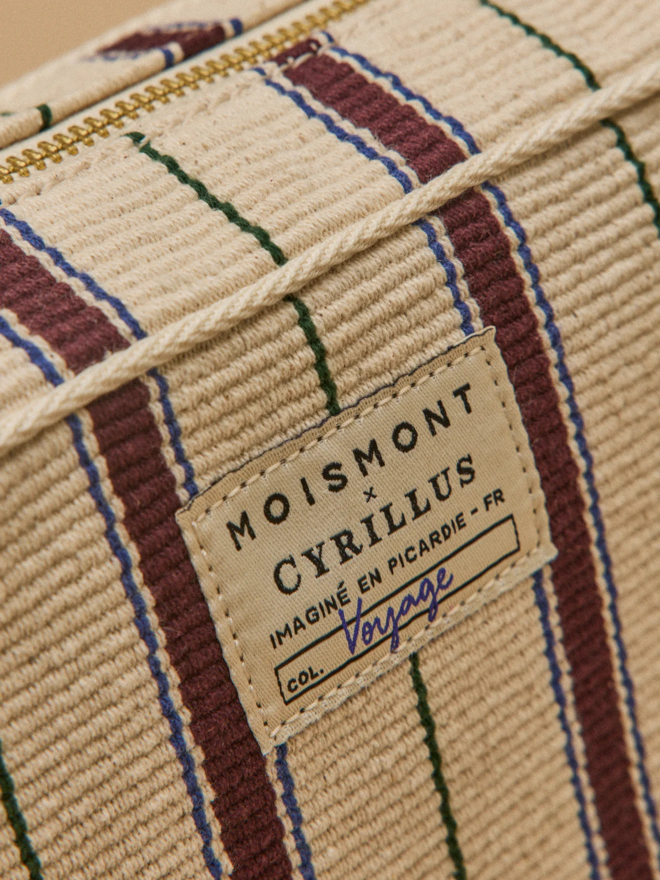 Grande pochette rayée - Collaboration Moismont x Cyrillus - Image 4