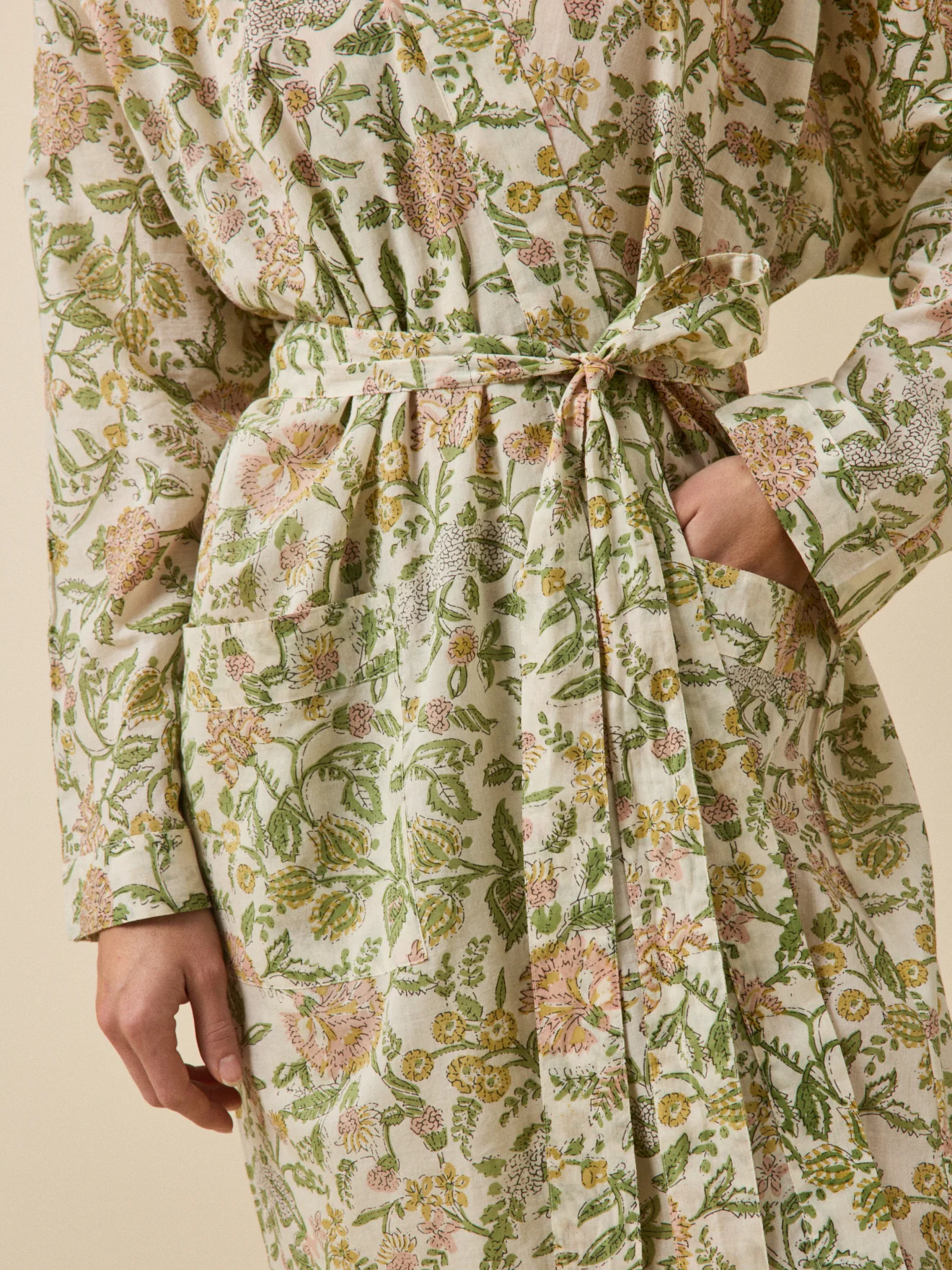 Kimono femme voile de coton indien - Image 3