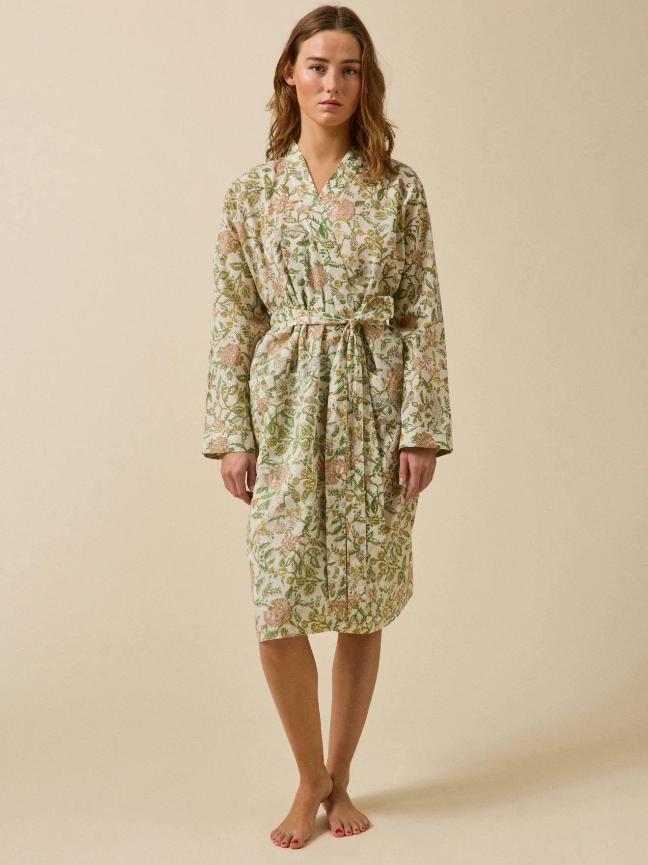 Kimono femme voile de coton indien - Image 5