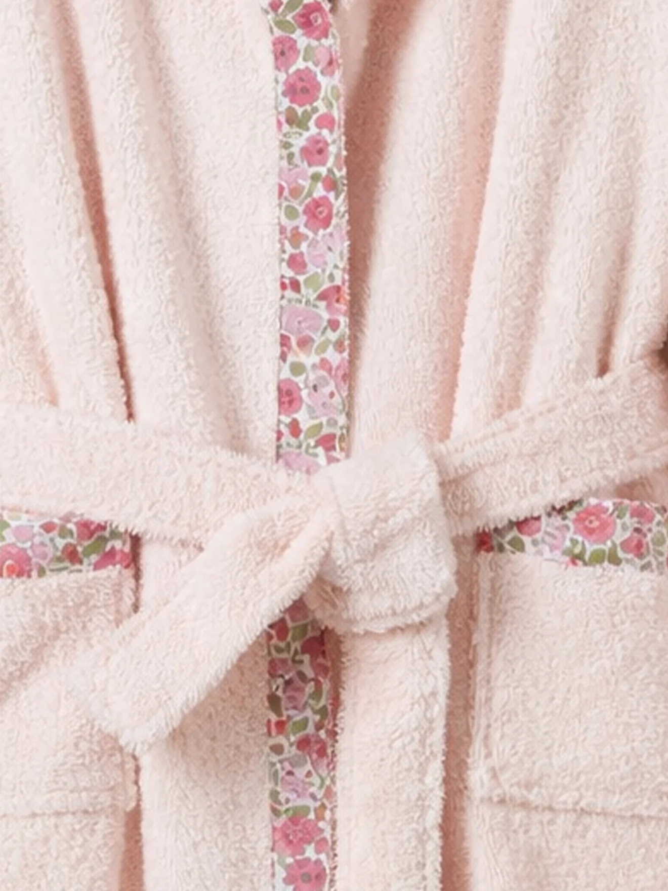 Peignoir enfant en éponge et tissu Liberty - Image 3