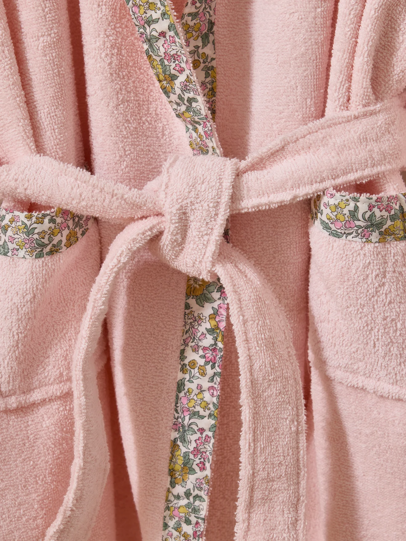 Peignoir enfant en éponge et tissu Liberty - Image 3