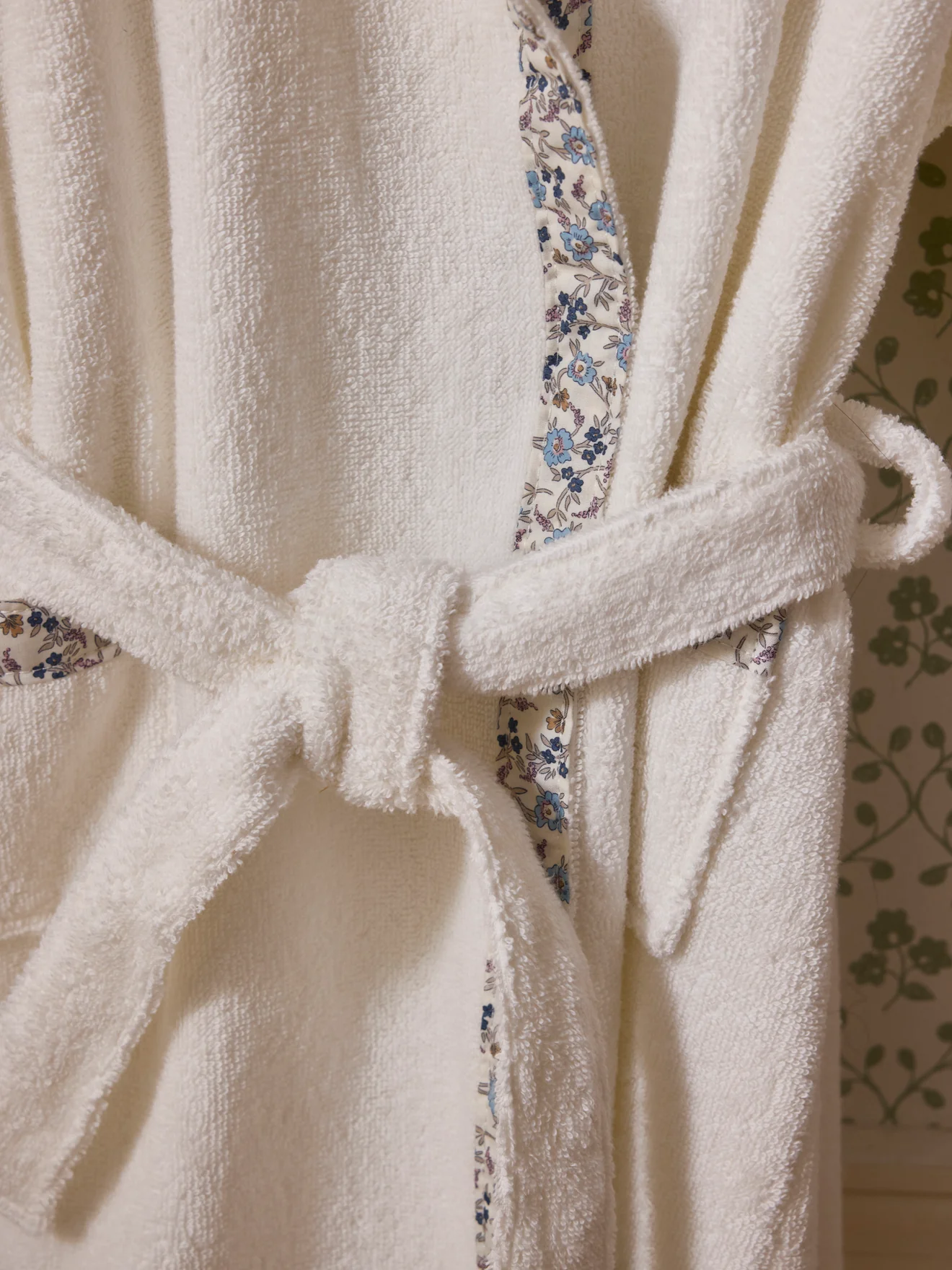 Peignoir enfant en éponge et tissu Liberty - Image 3